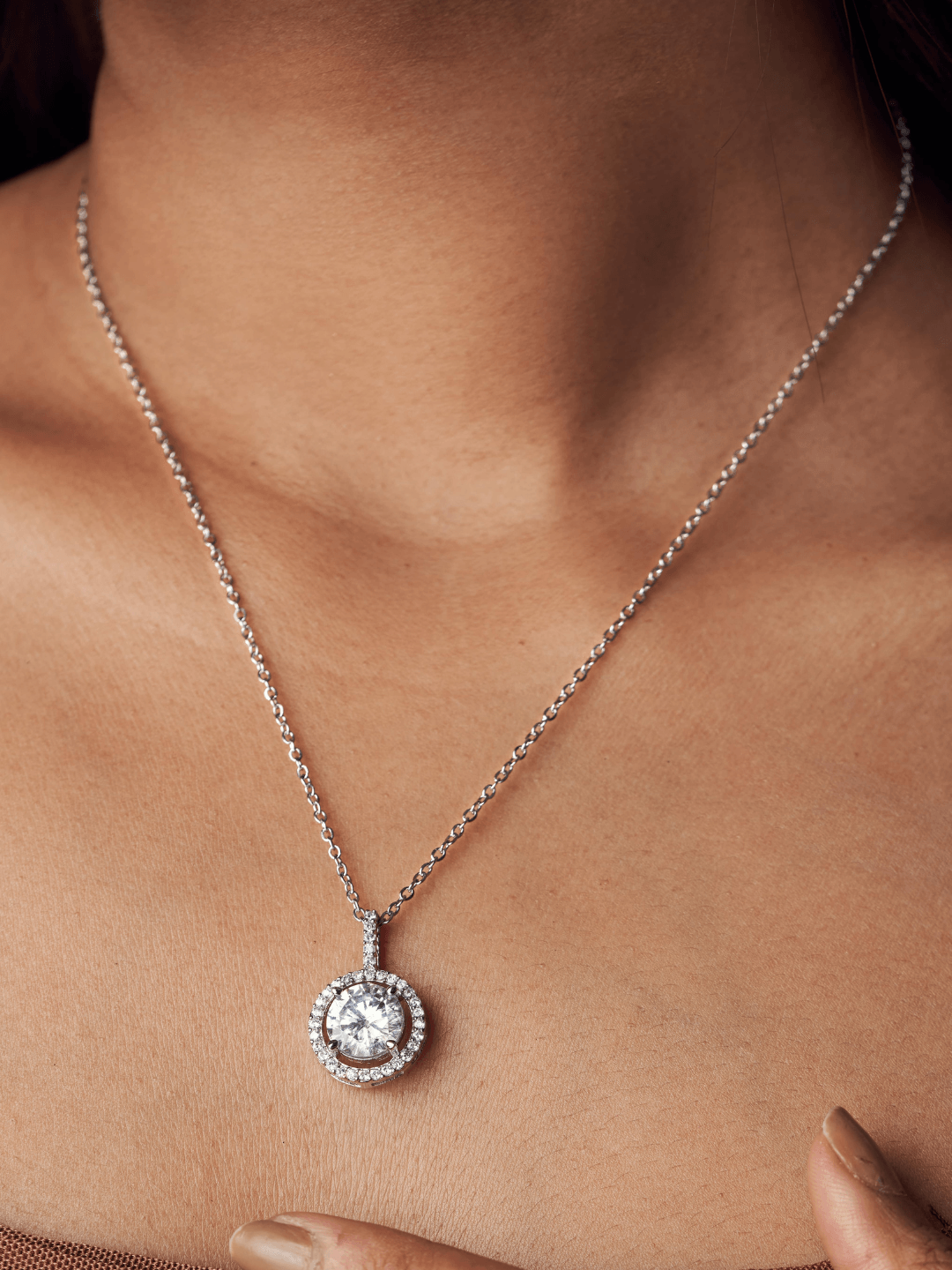 Diamond Solitaire Pendant Set - Zerakijewels
