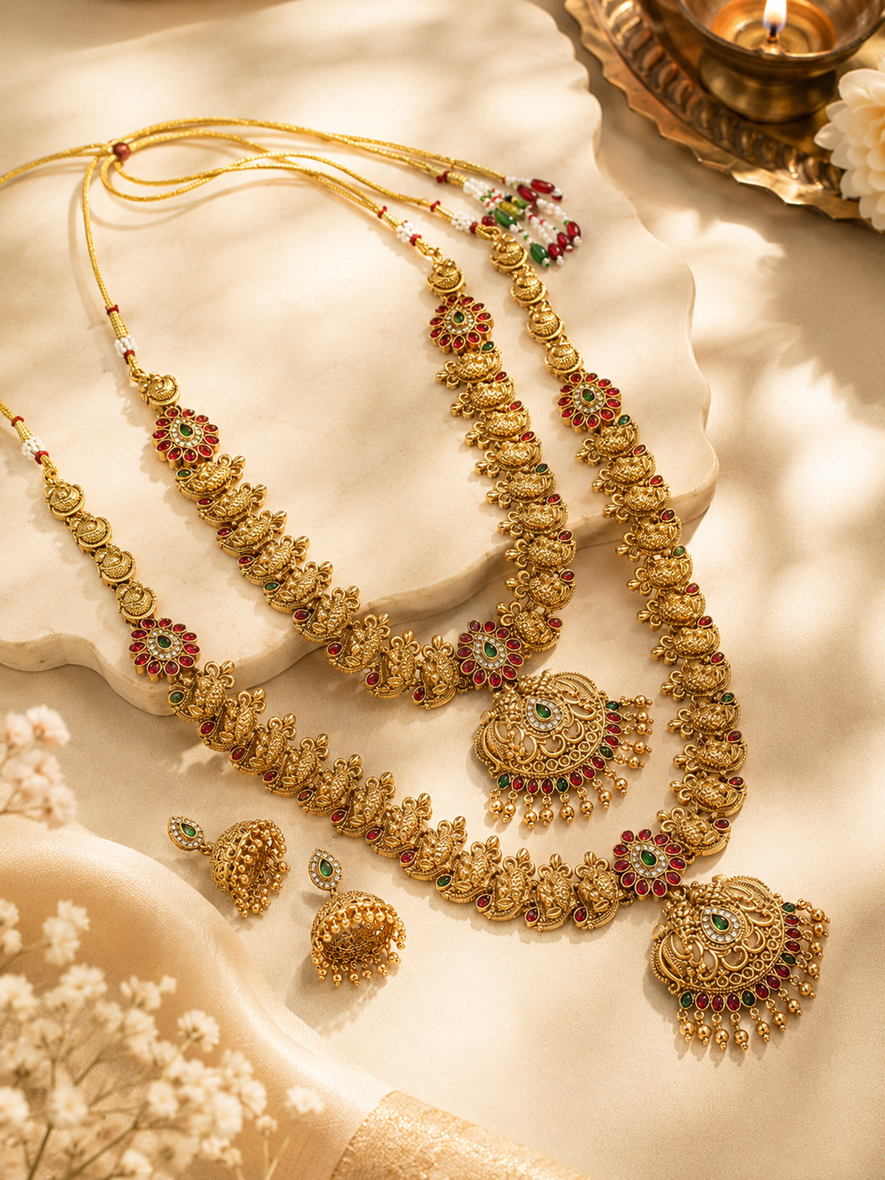 Poorvi Long Necklace Set