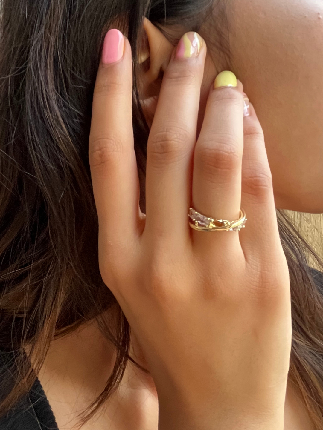 Galactic Sparkle Adjustable Ring - Zeraki Jewels 