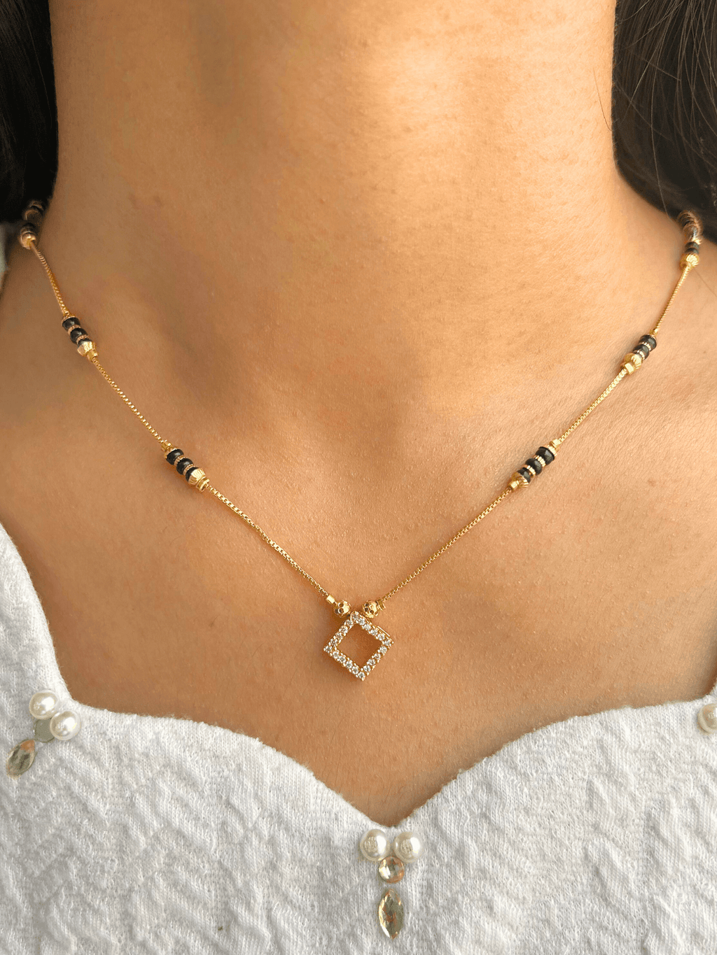 Anita Mangalsutra|Gold Plated - Main Image