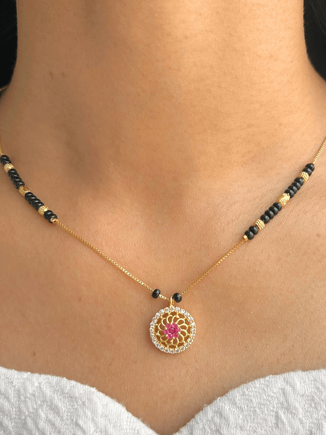 Gold Plated Unique Desinger Rashmi Mangalsutra