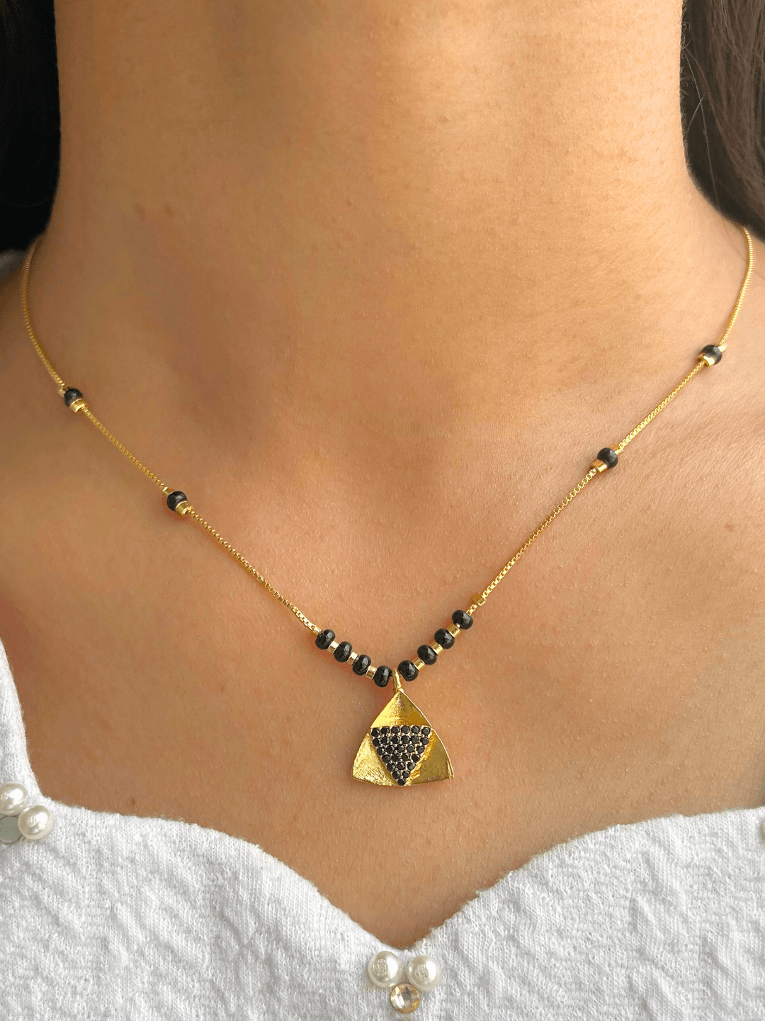 Gold Plated Unique Desings Hema Mangalsutra BUy Online 