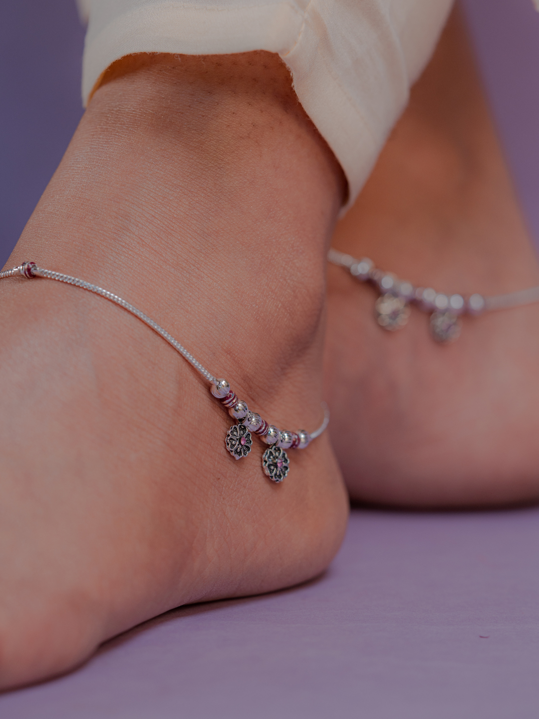 New Model Velli Kolusu Velli Kolusu Designs Silver Anklets Designs