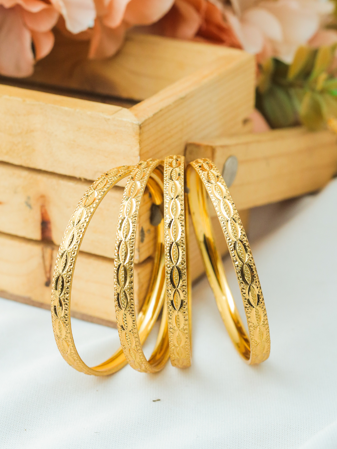 Palak Bangle. (Set of 4)