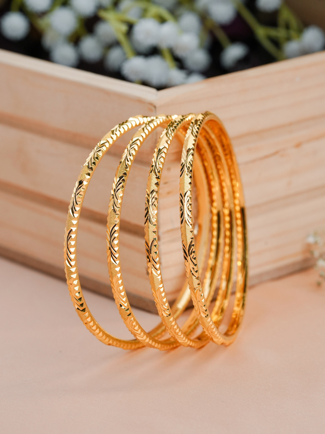 Chandani Bangle.  ( Set of 4)