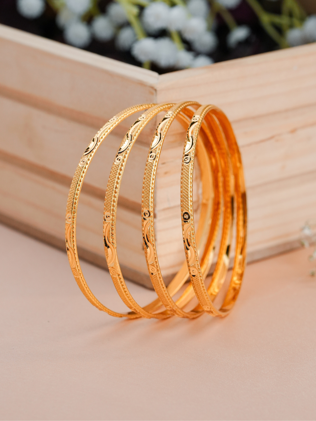 Pooja Bangle.  ( Set of 4)