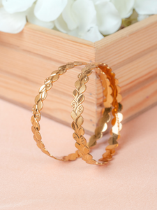 Vidhi Bangle Rose gold (Set of 2)