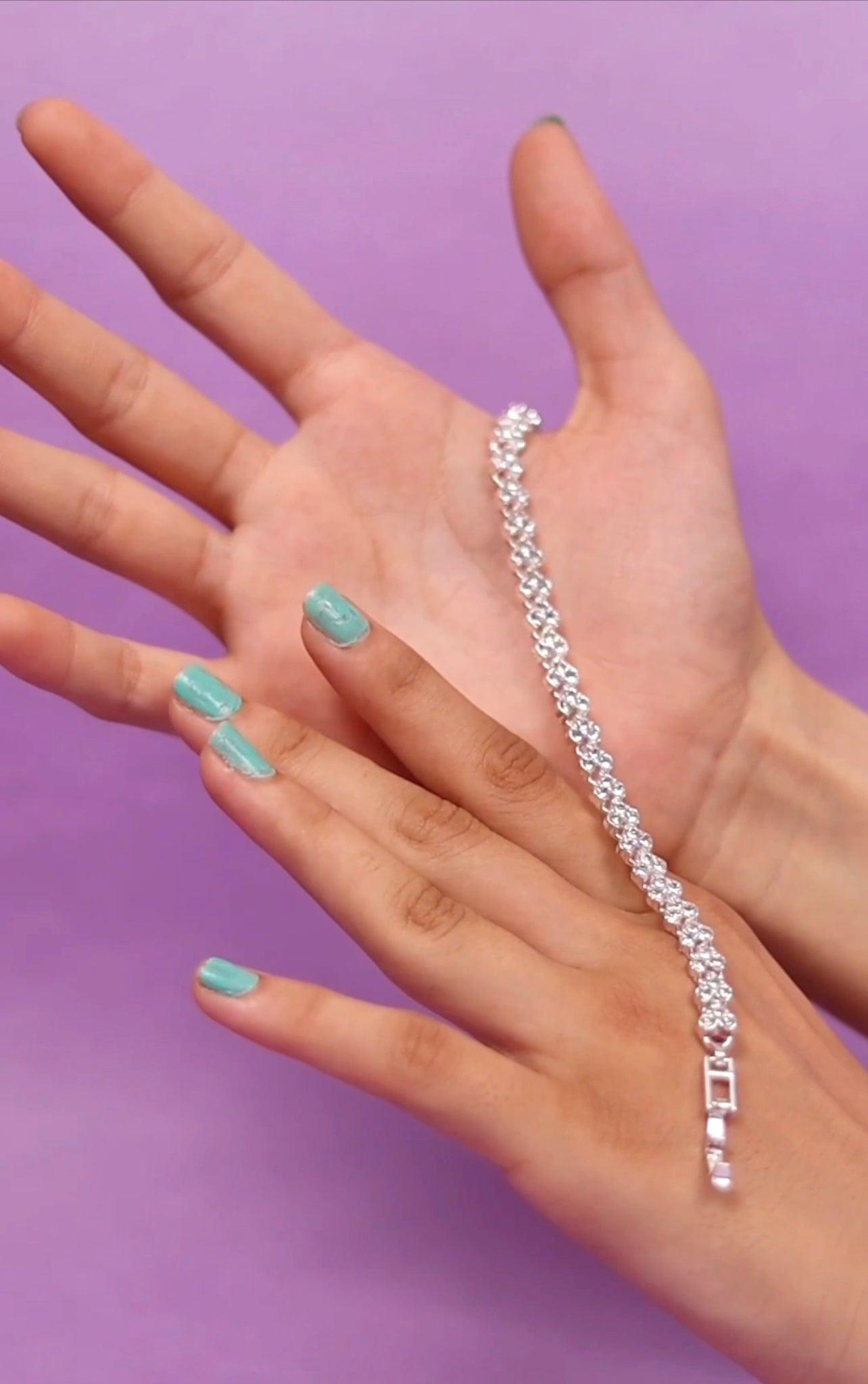 Timeless European Silver Bracelet - Zeraki Jewels 