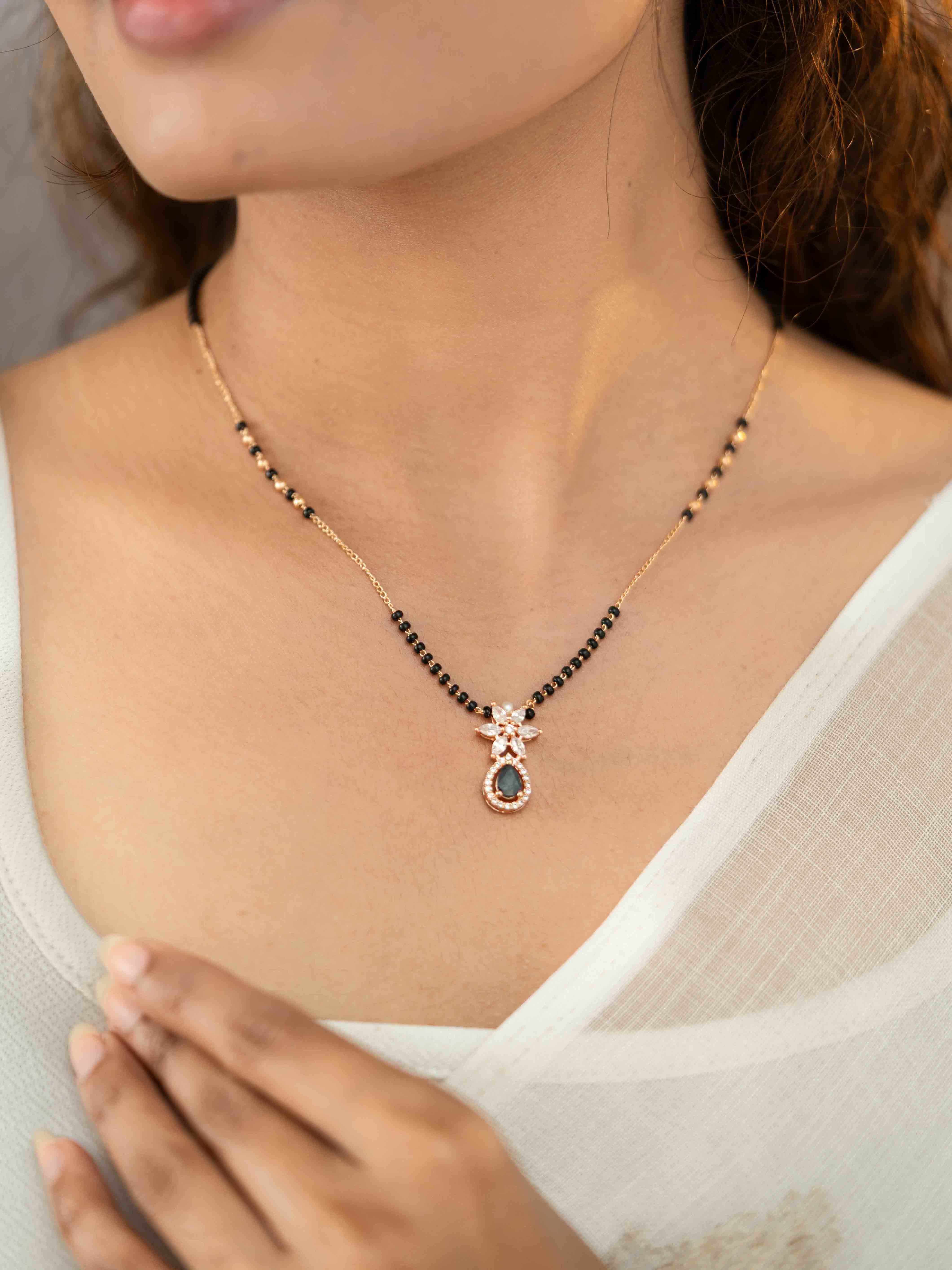 Ahana Black  Mangalsutra Set