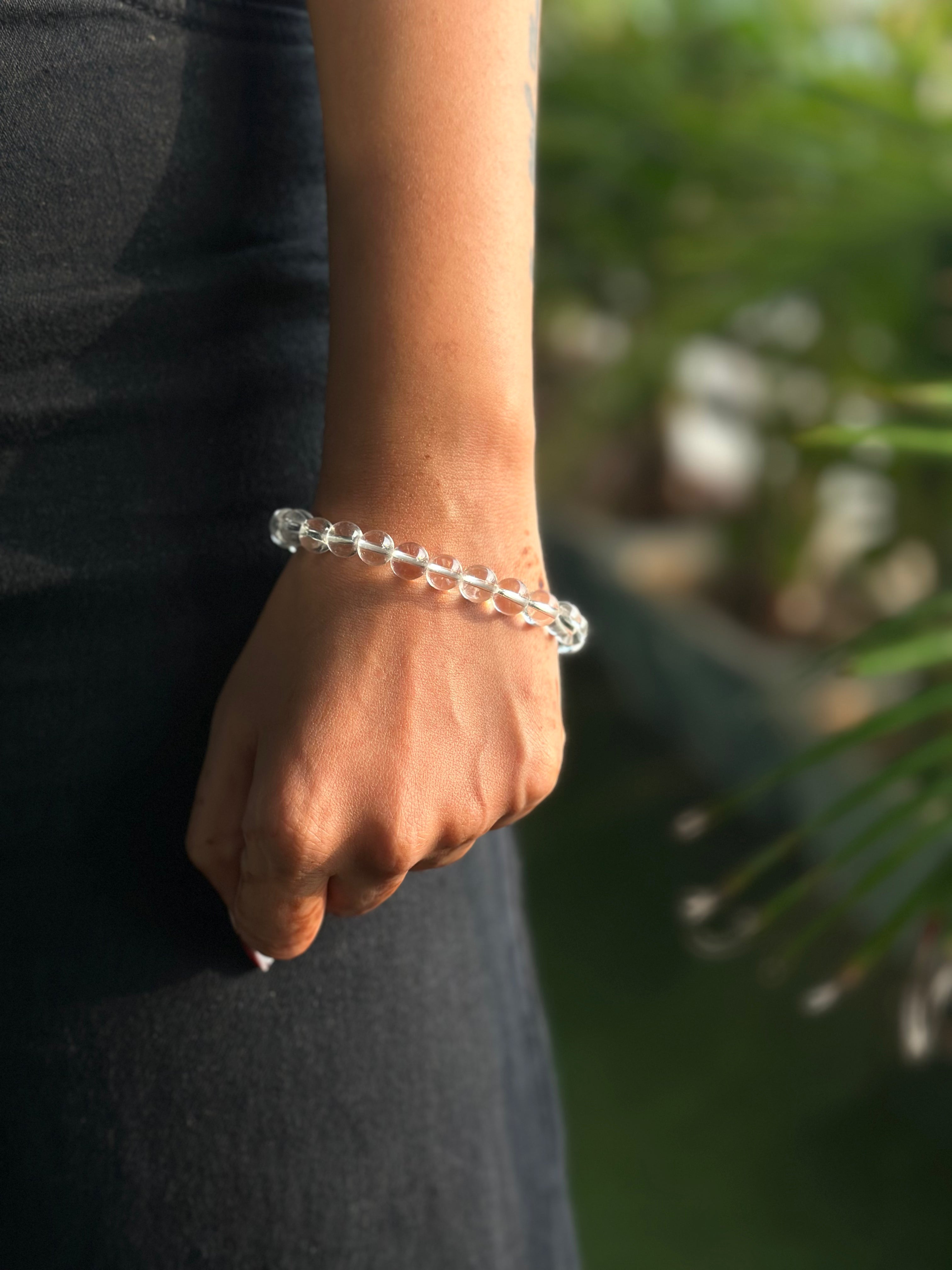 Clear 2025 stone bracelet