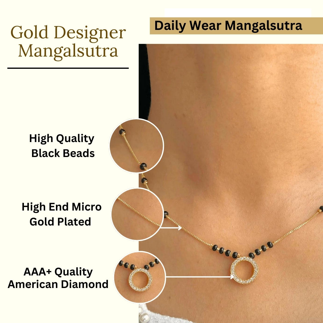 Aparna Mangalsutra|Gold Plated