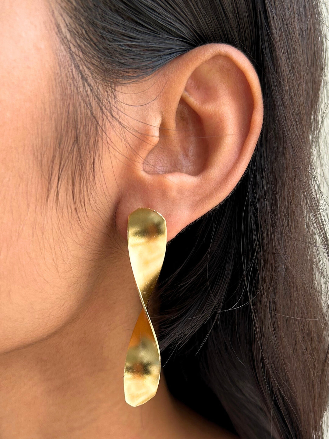 Groove Gold Plated Earrings