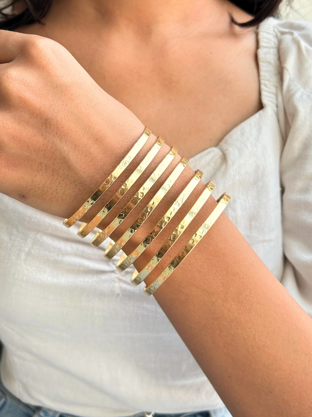 Sun-Kissed Bracelet.  (Gold Plated).