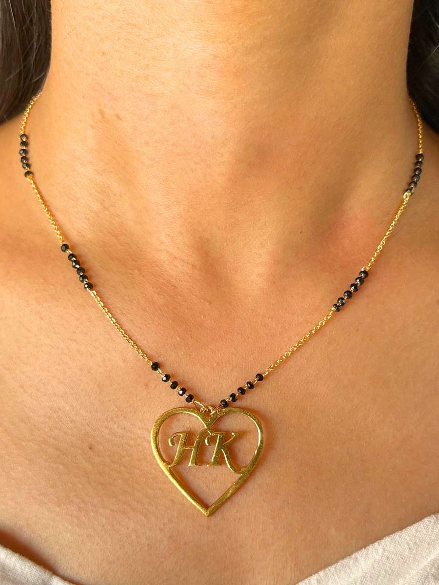 Mangalsutra heart design clearance