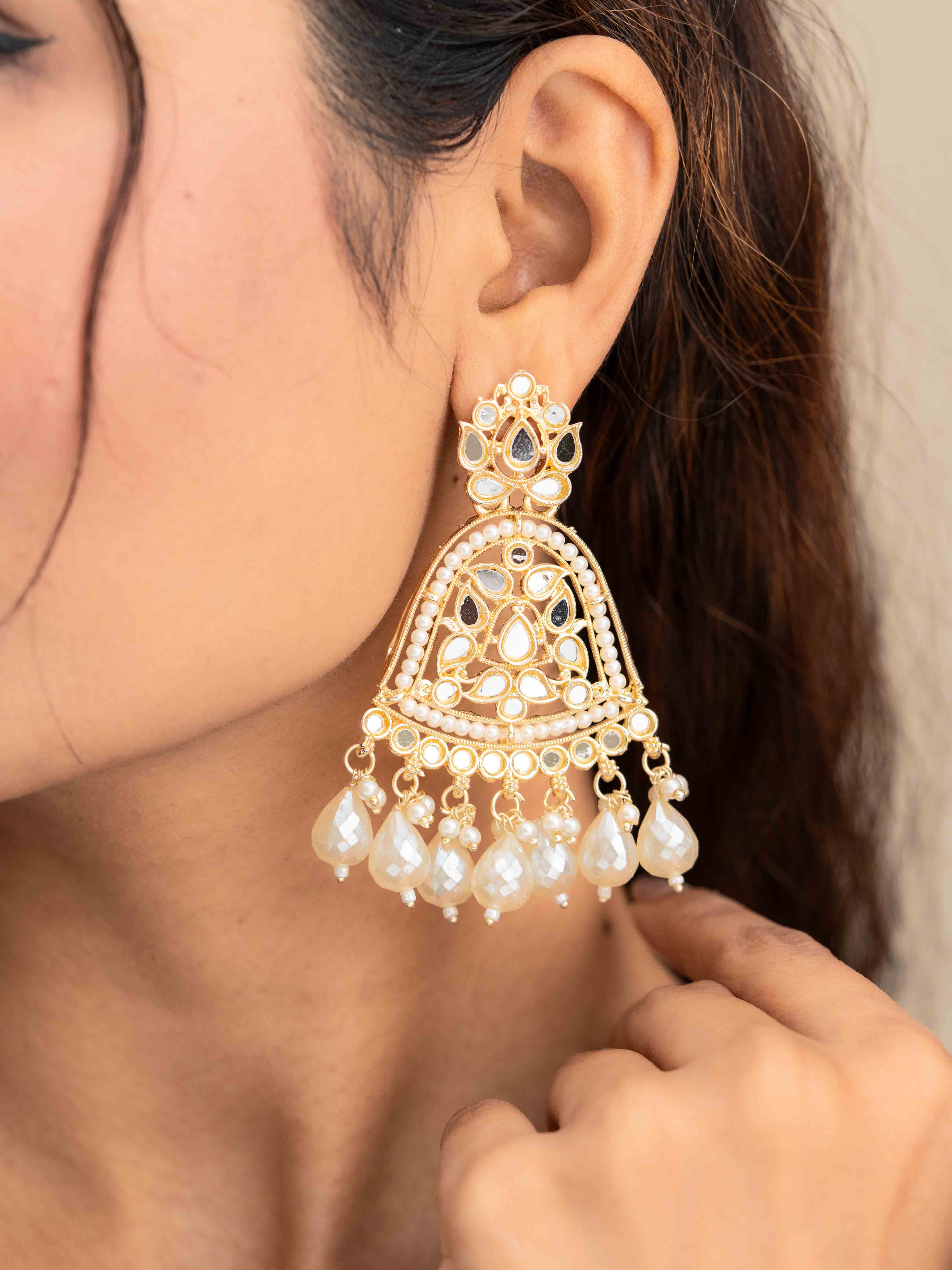 Ishanya Kundan Earrings