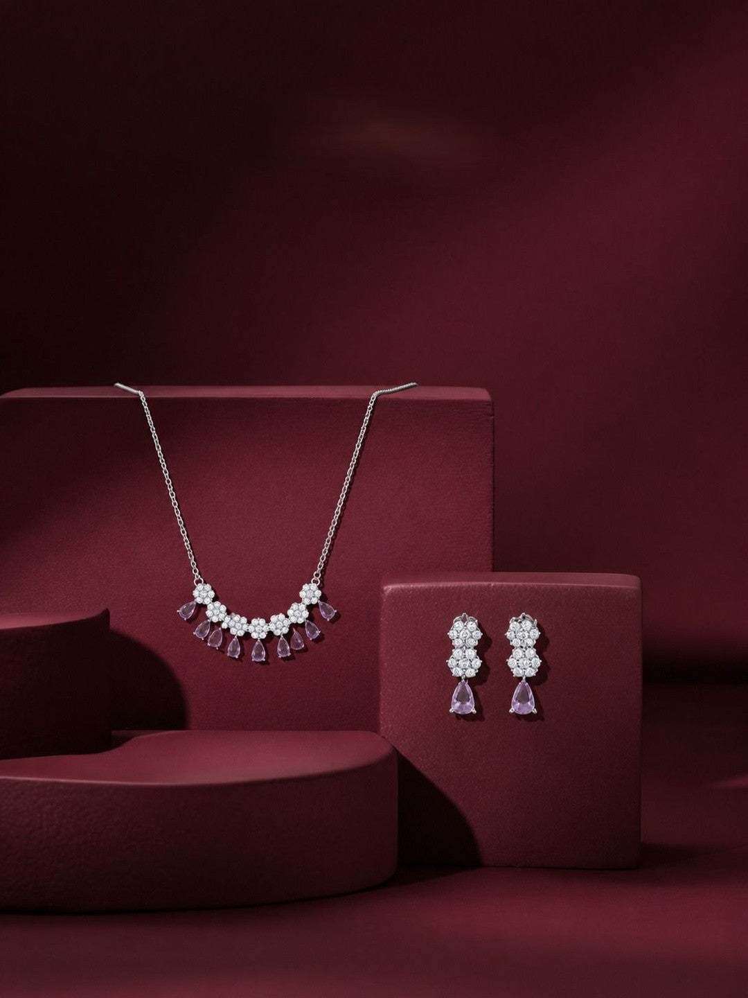 Densi Silver Necklace Set