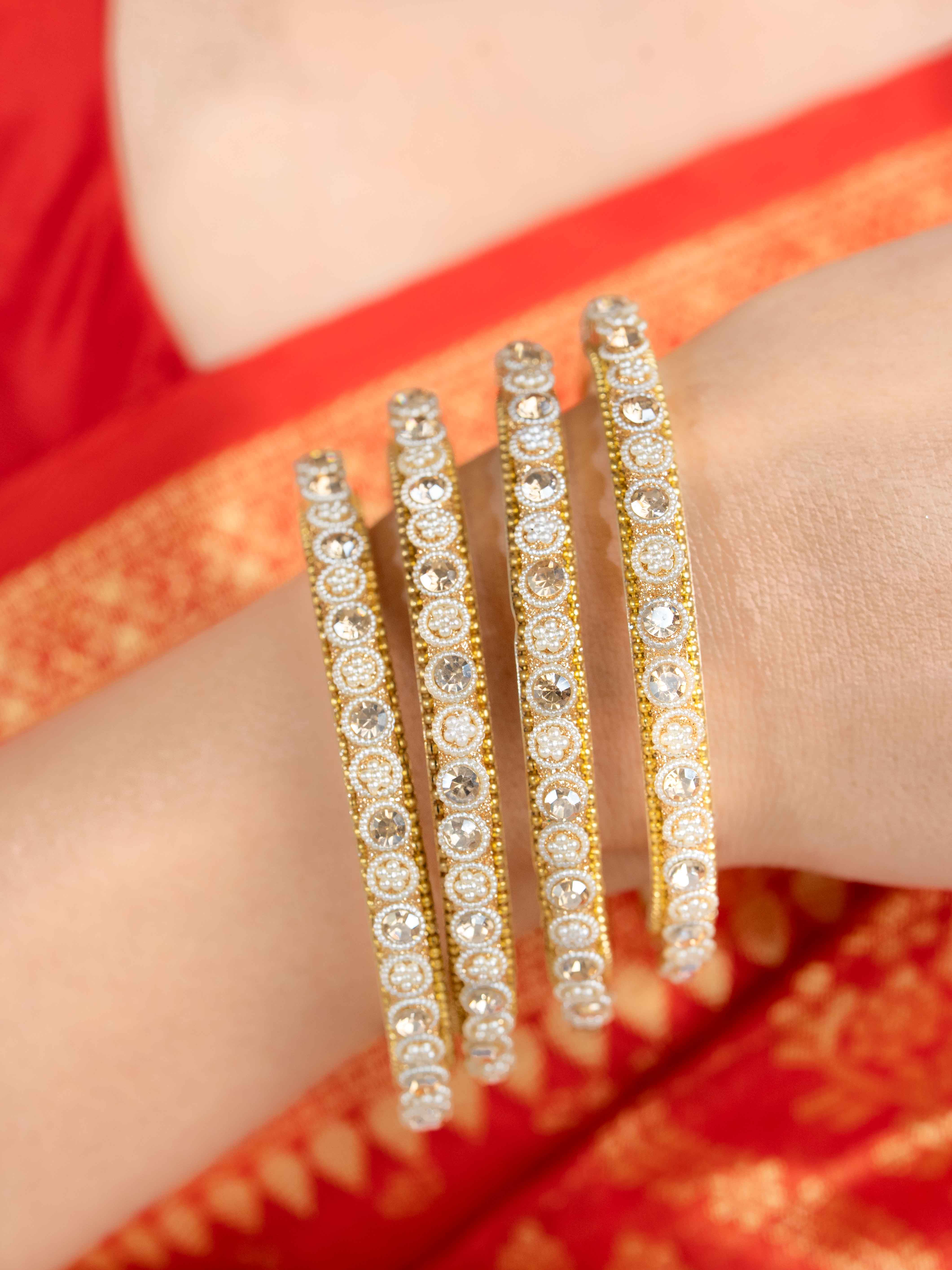 Mrinalini Festive Bangles ( Set Of 4 )