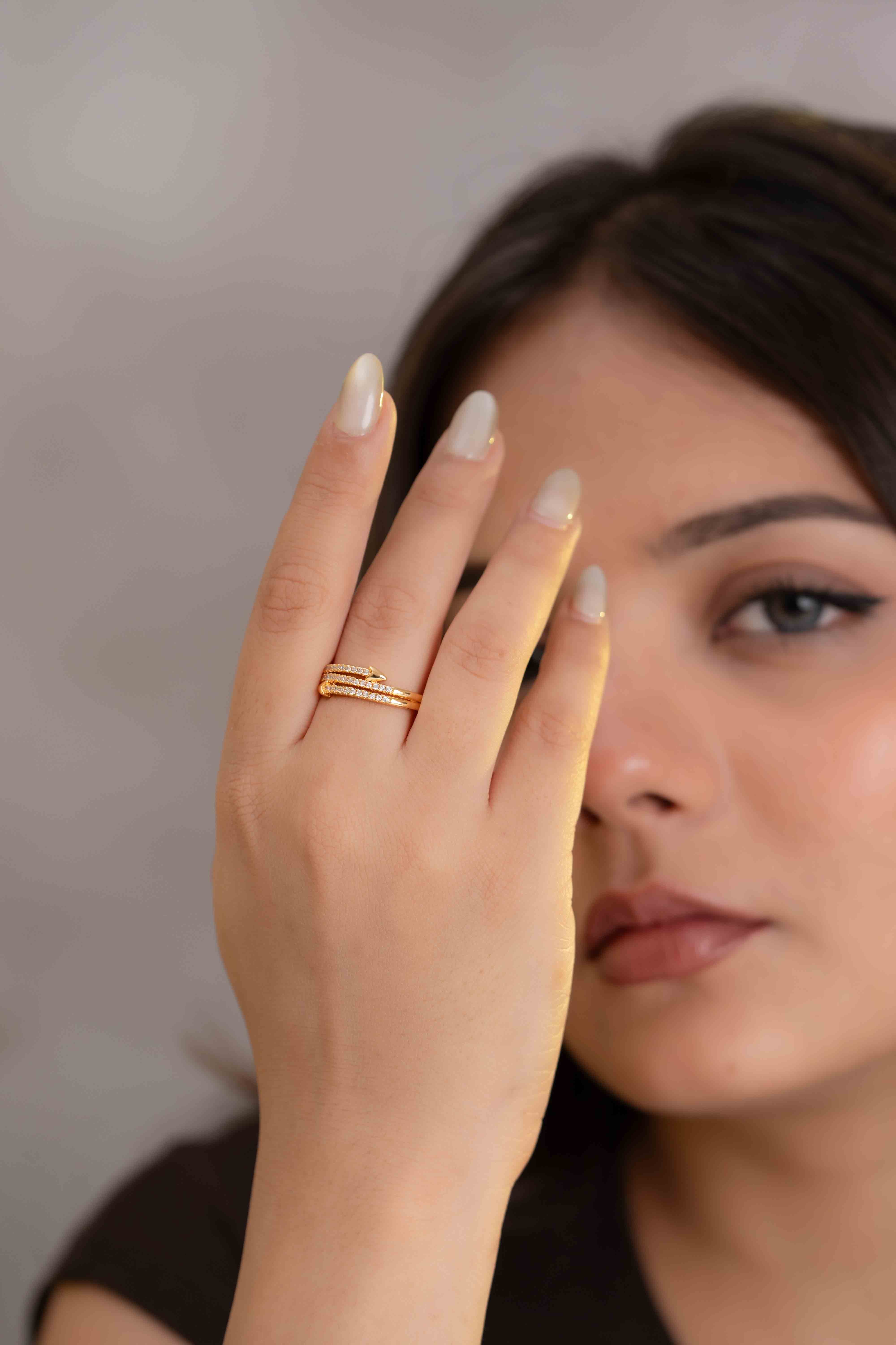 Heart light Adjustable Ring