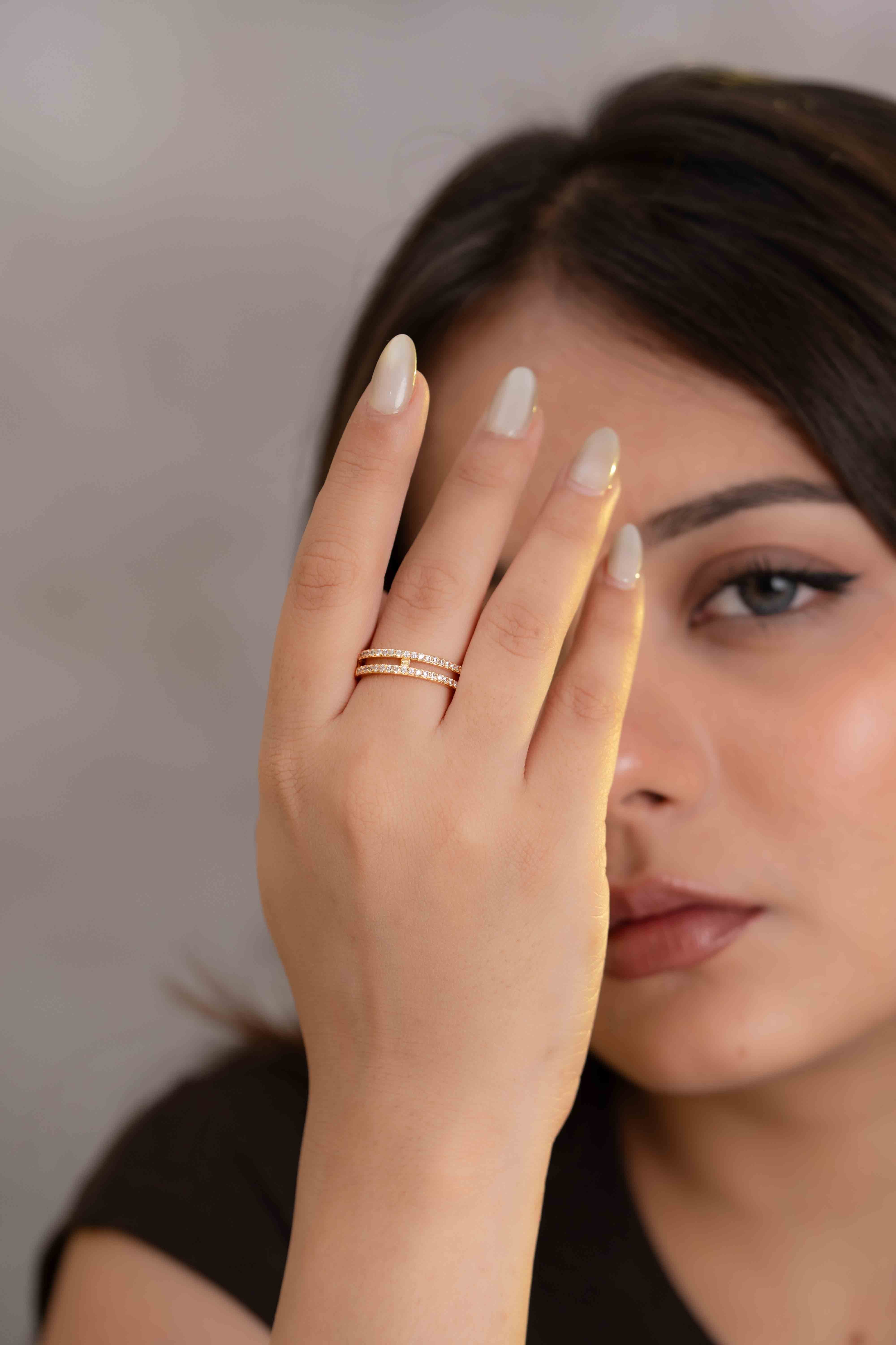 Frostvine Adjustable Ring