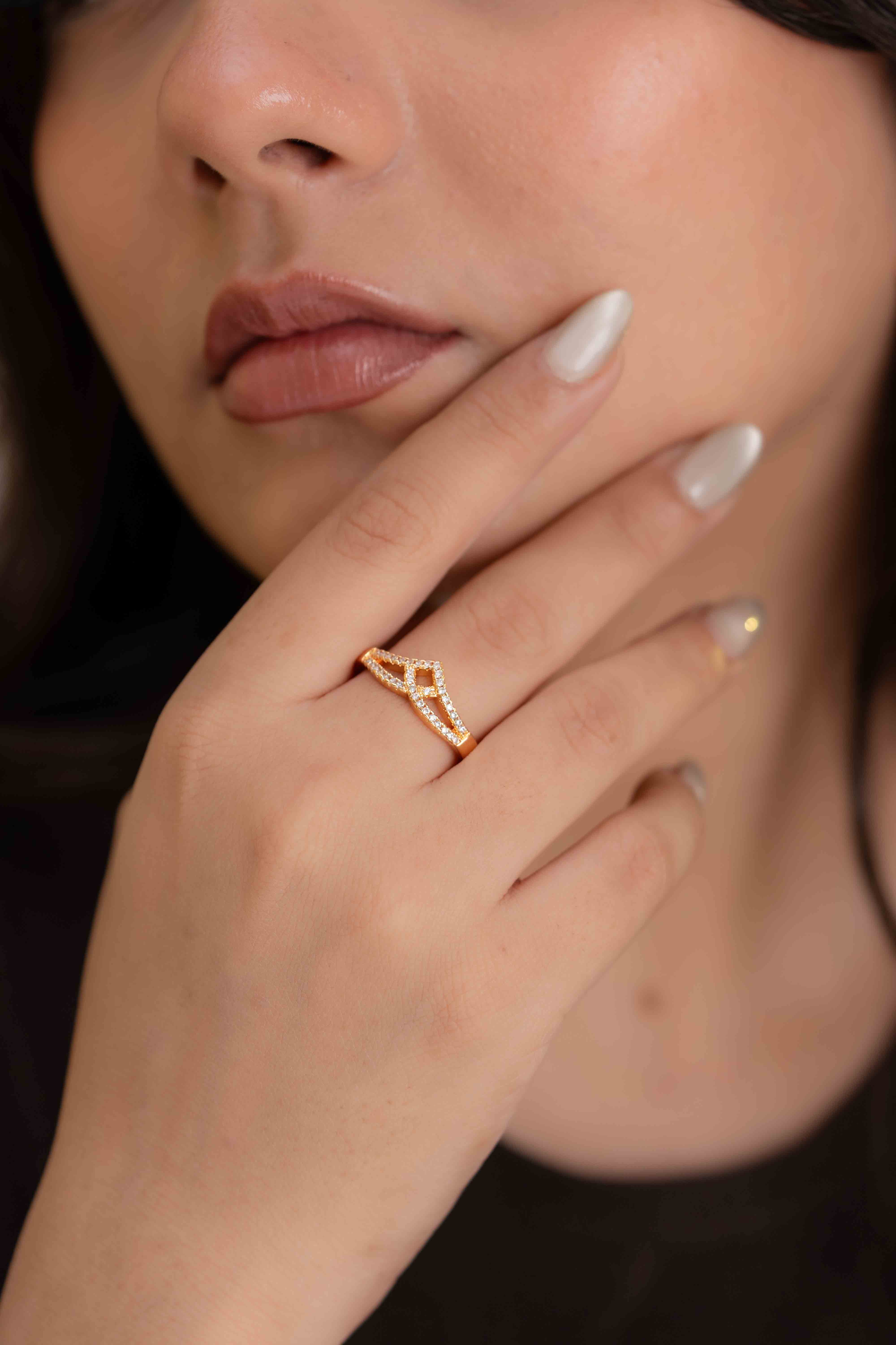 Moon Fern Adjustable Ring