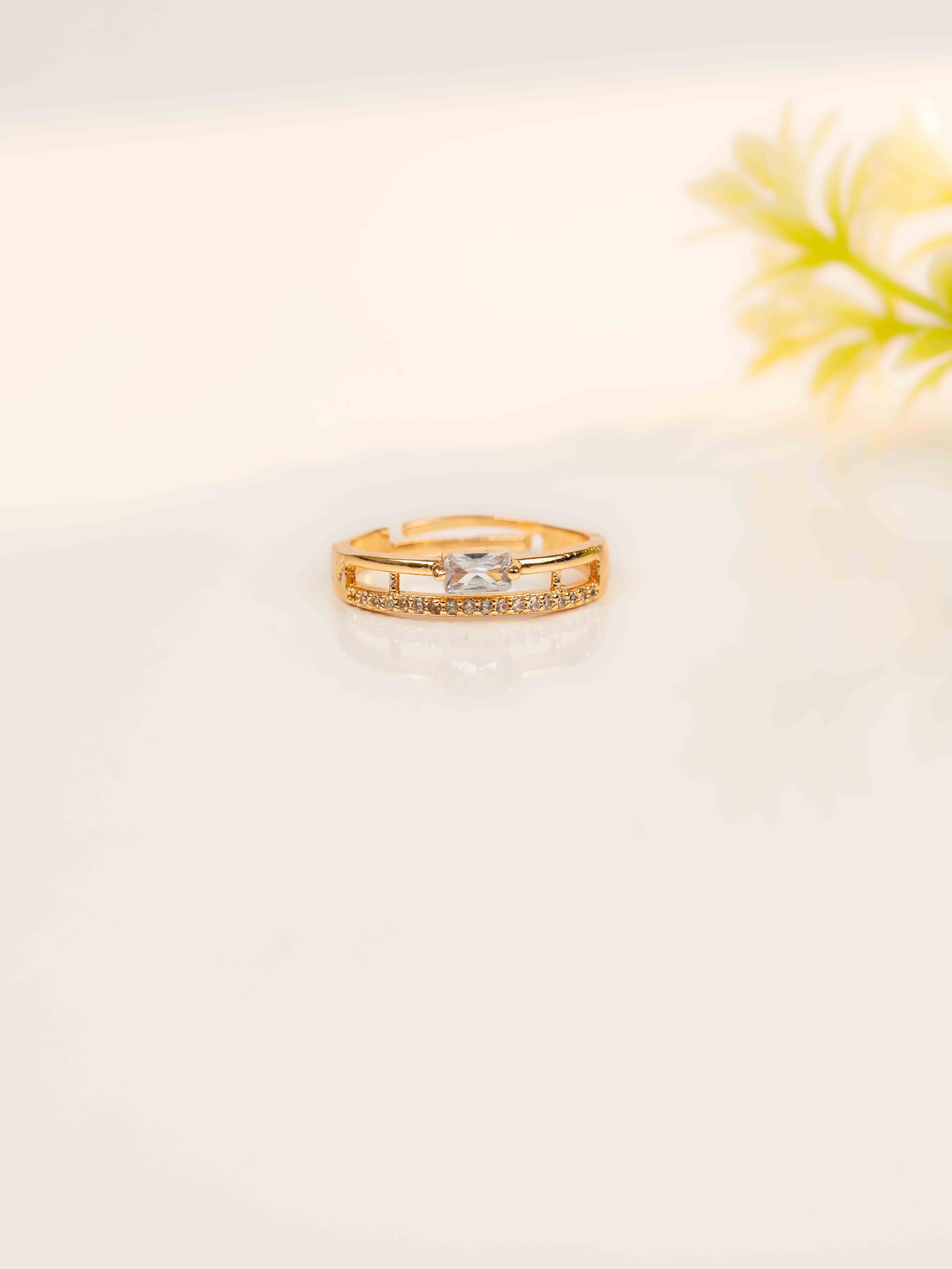 Argent aura Adjustable Ring