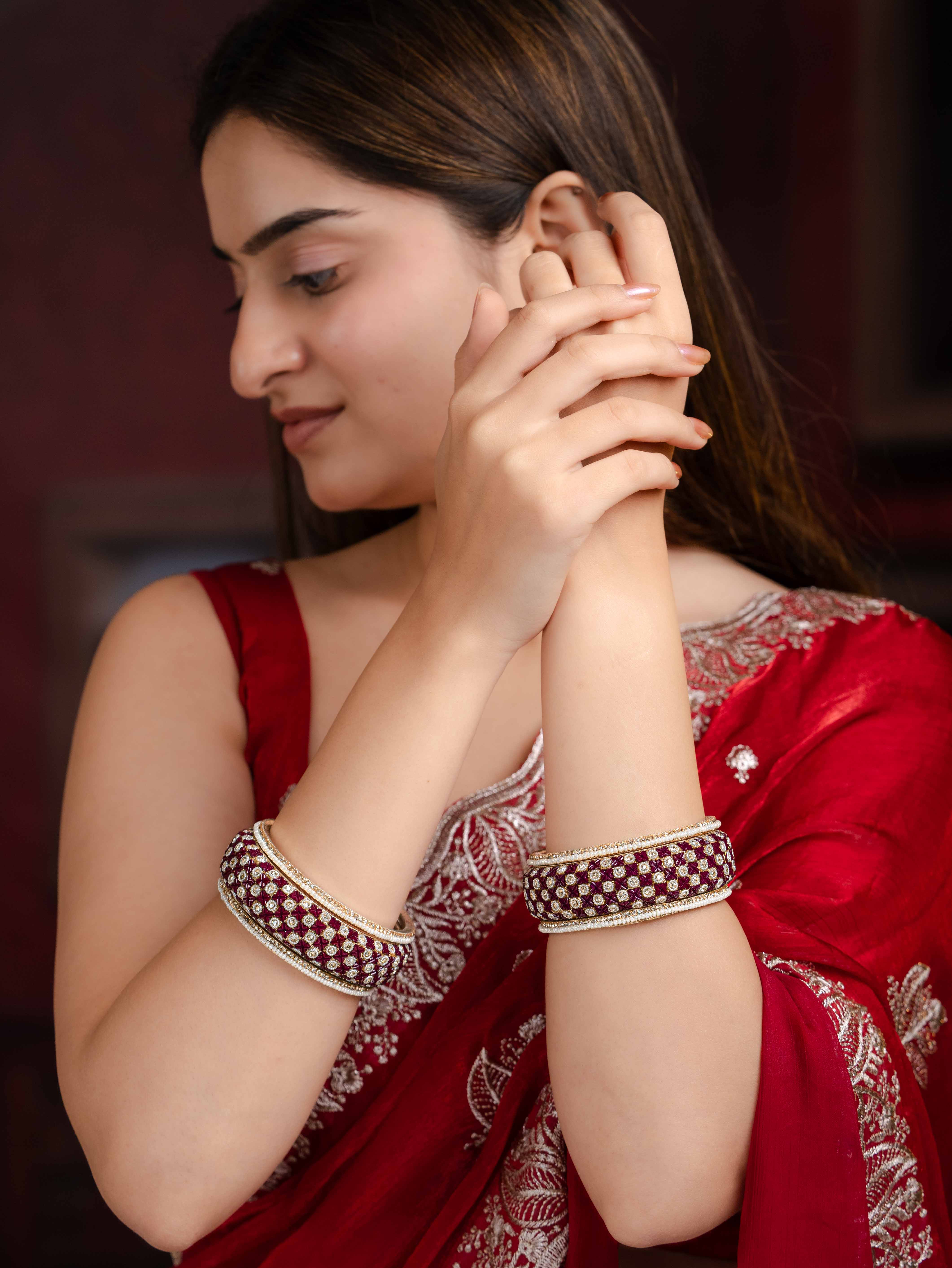 Noorvati Festive Bangles ( Set Of  6 )