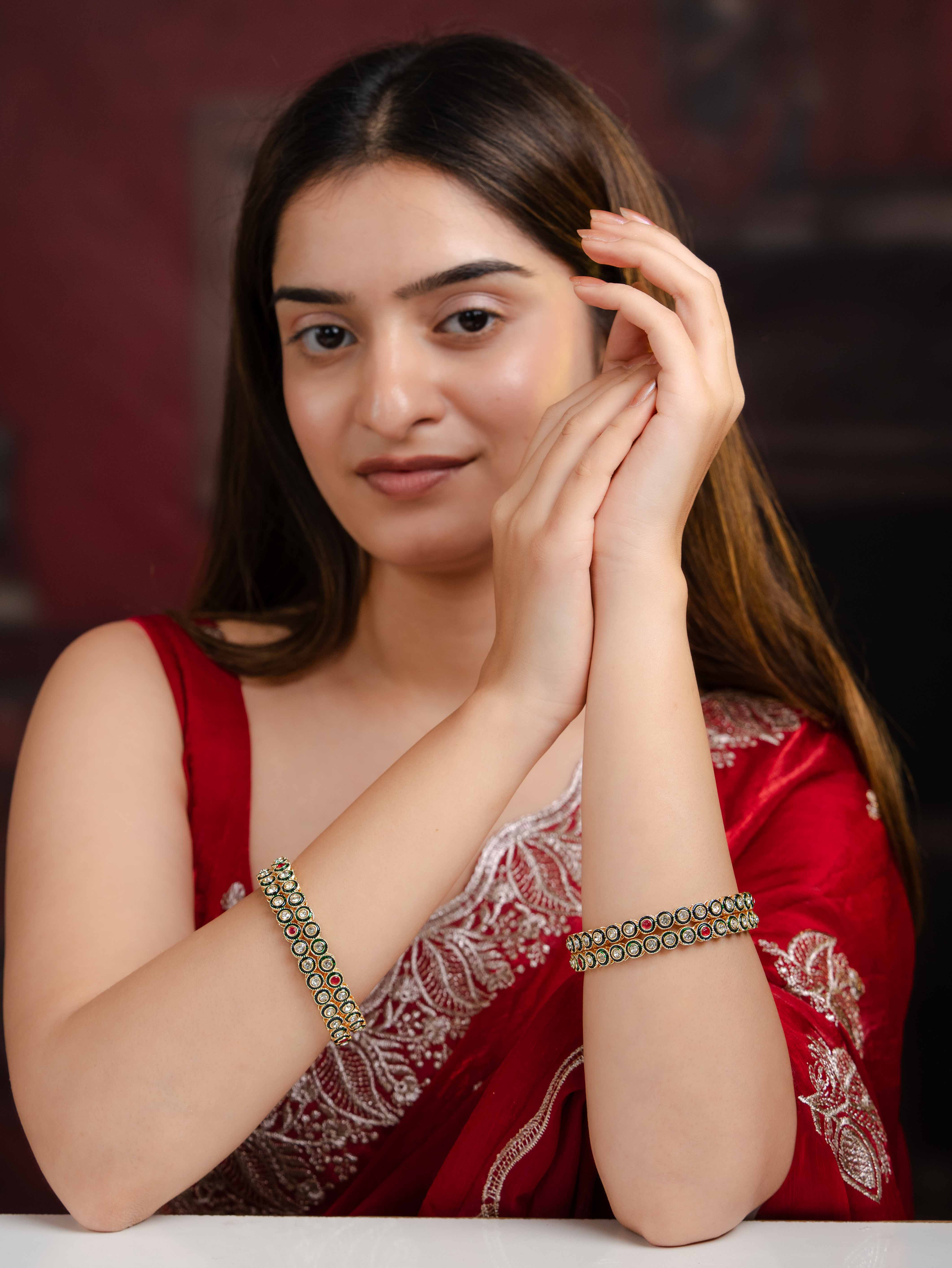 Kasturi Festive Bangle ( Set Of 4 )