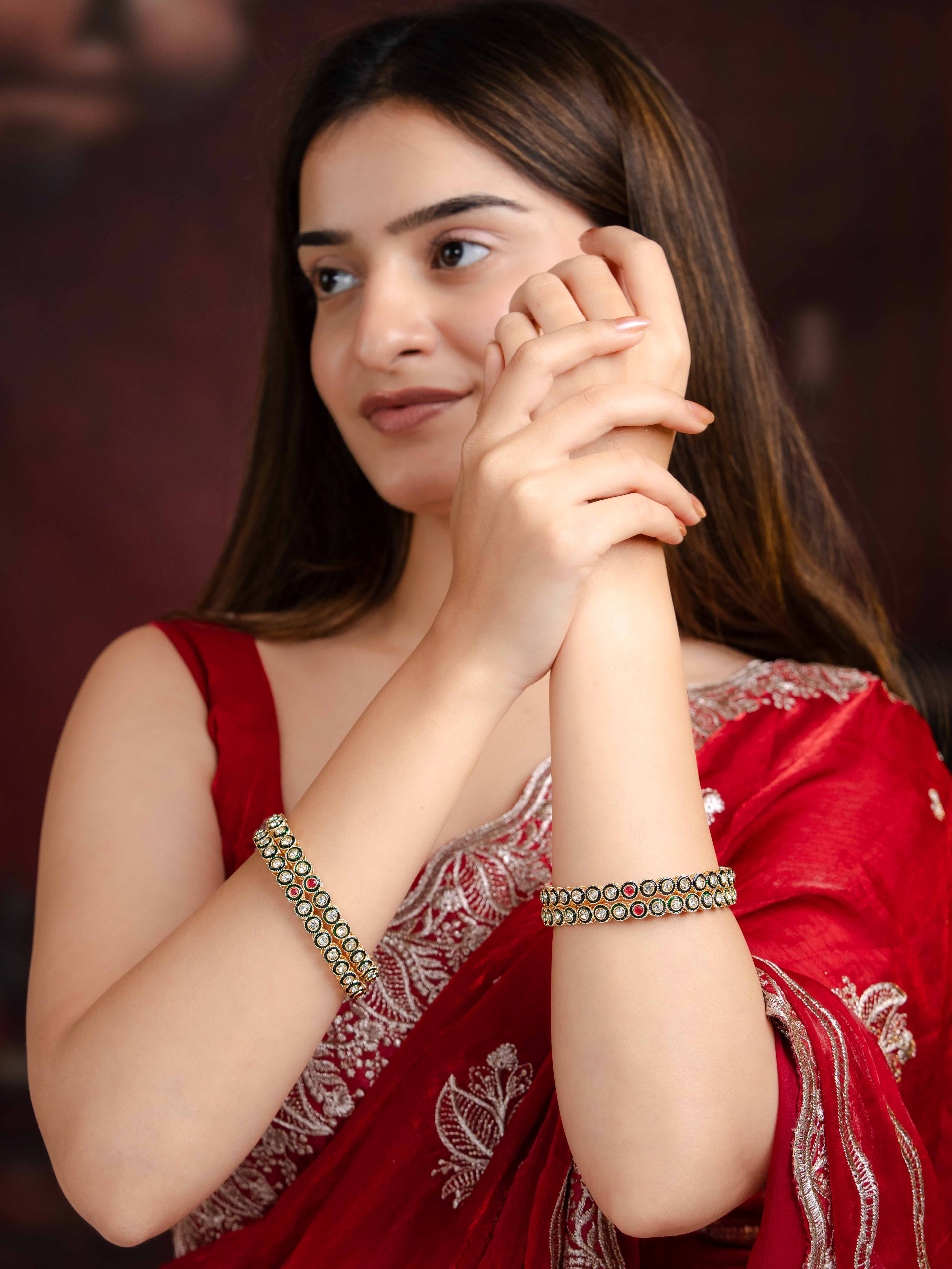 Kasturi Festive Bangle ( Set Of 4 )