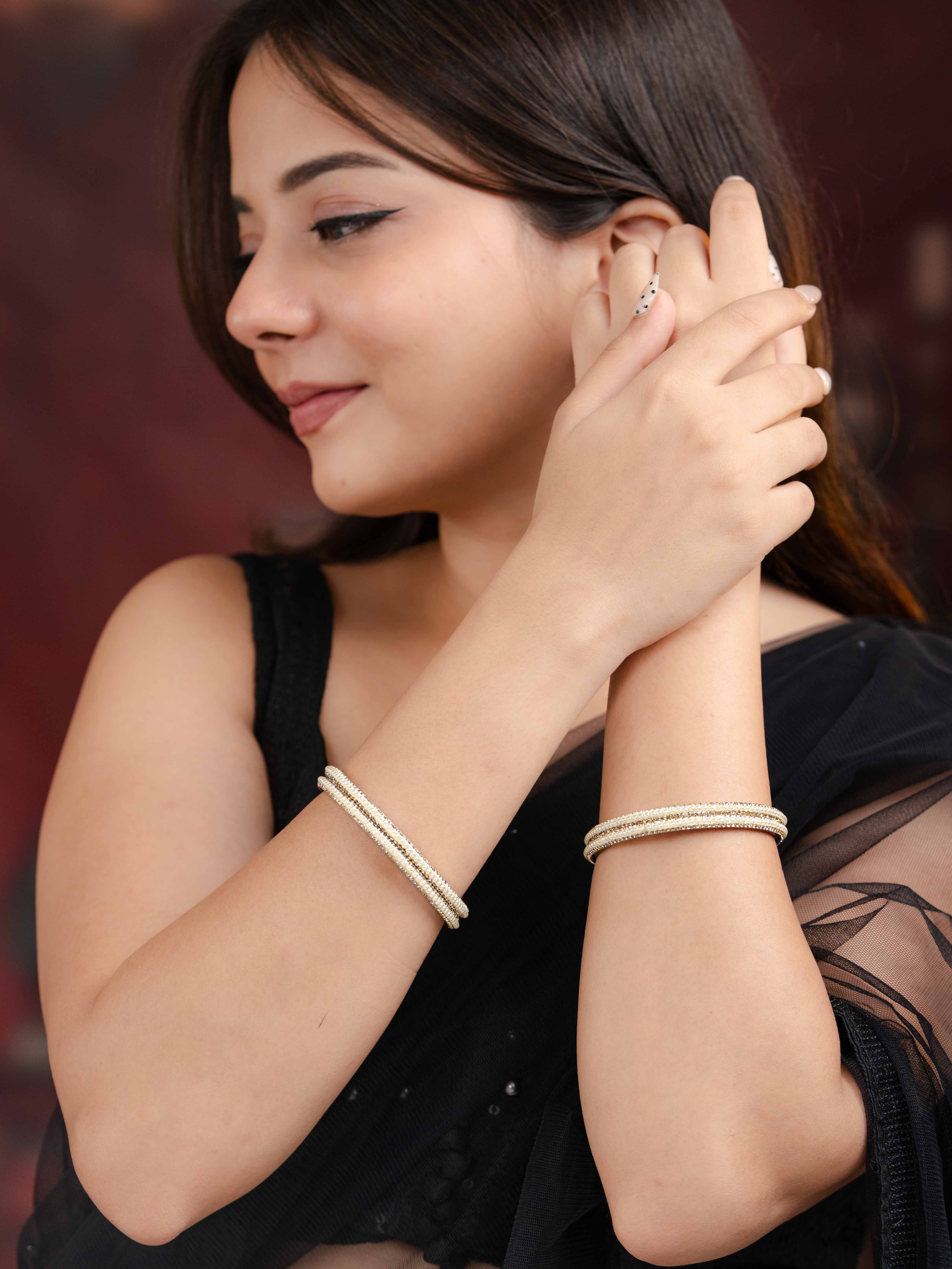 Tenara Diamond Bangle ( Set Of 4)
