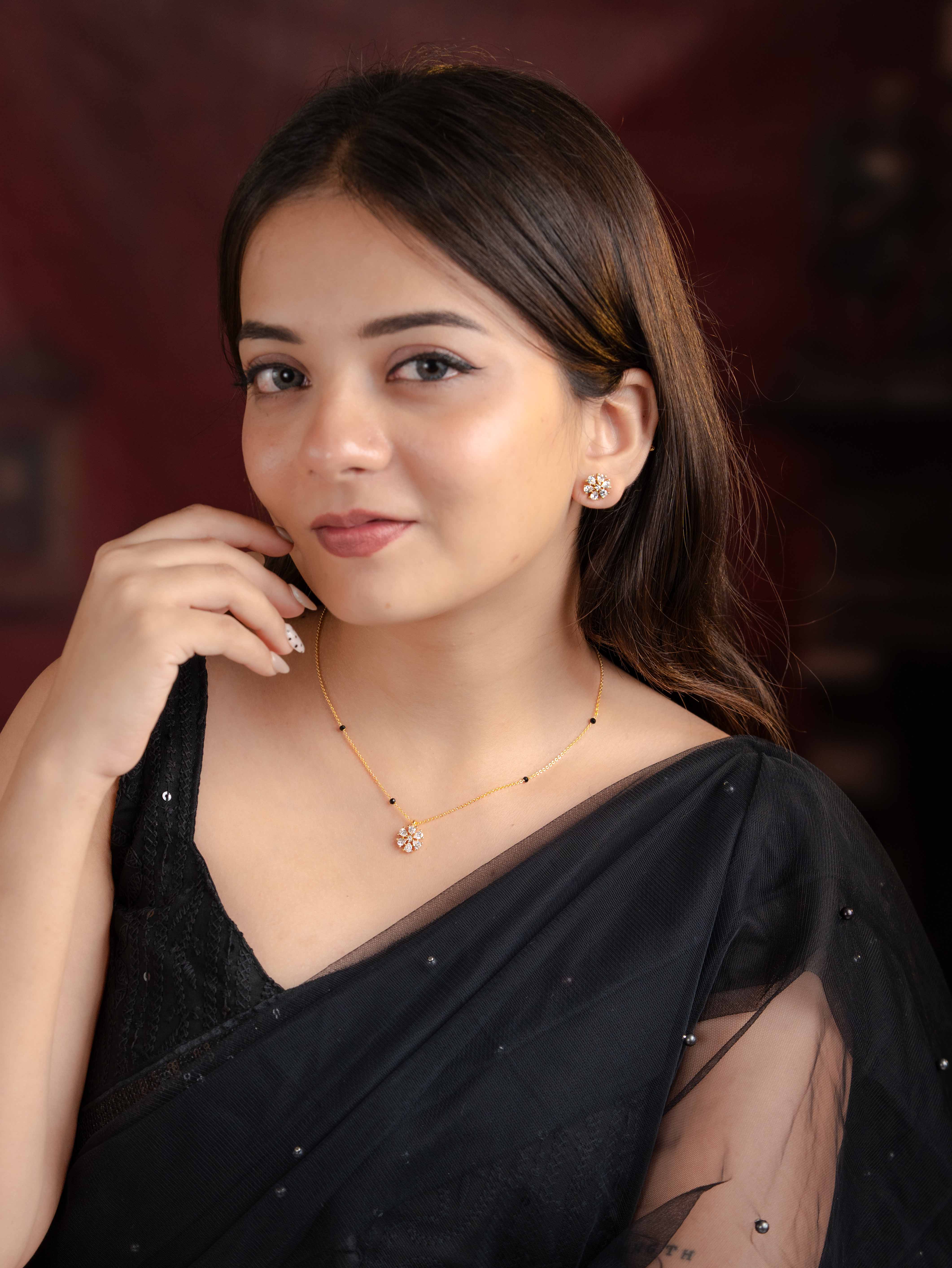 Tanvi Mangalsutra With Earrings