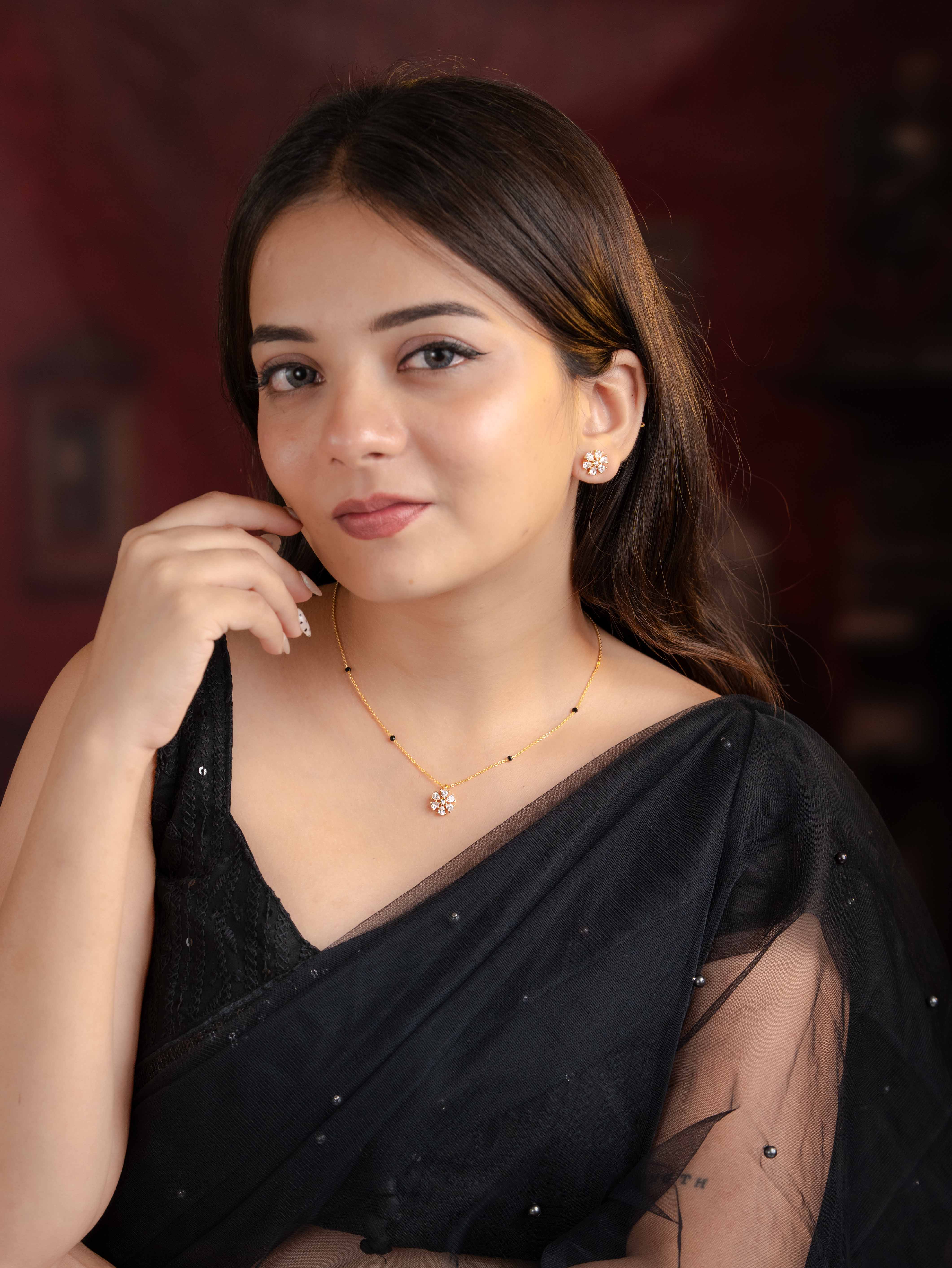 Tanvi Mangalsutra With Earrings