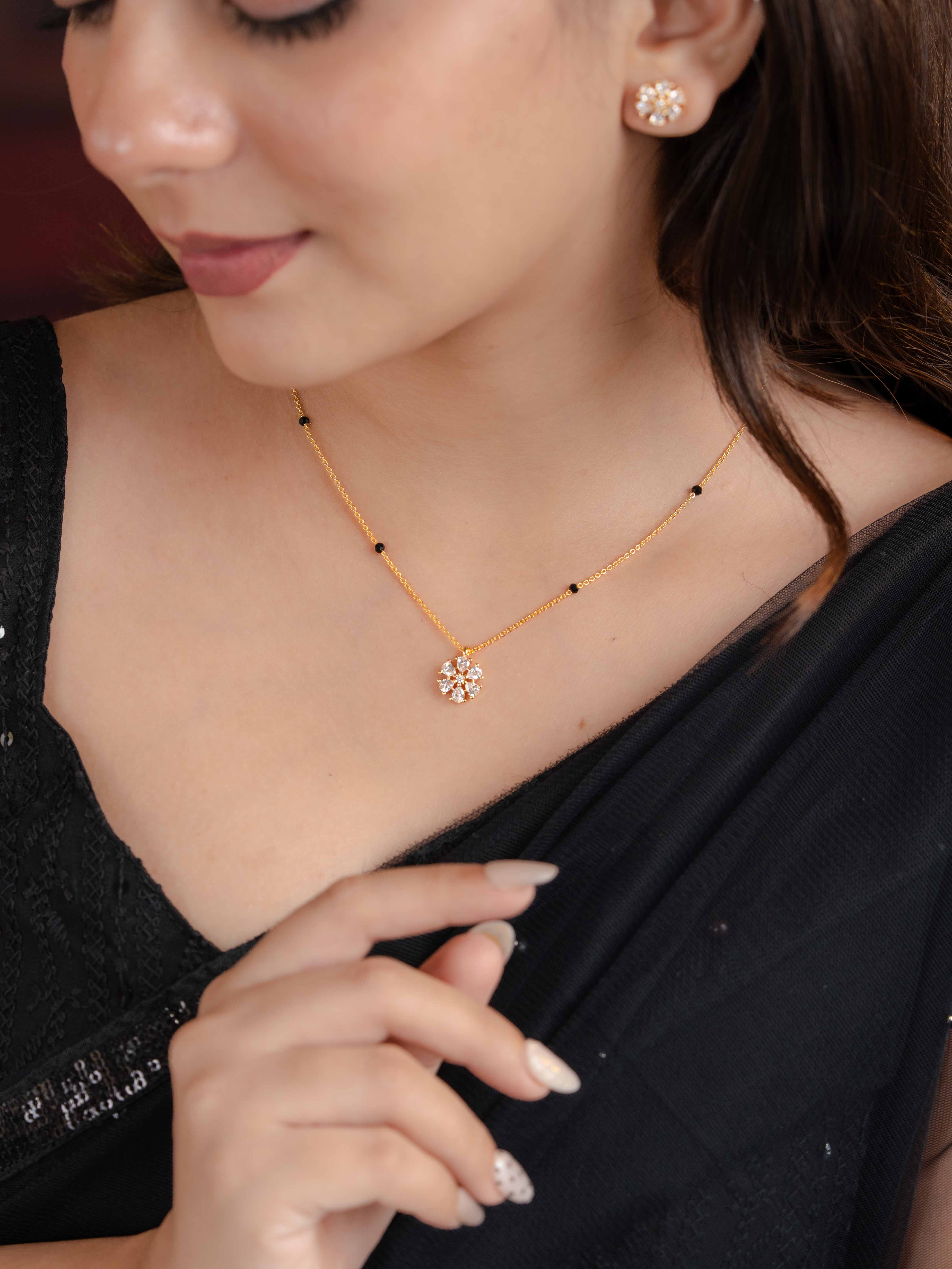 Tanvi Mangalsutra With Earrings