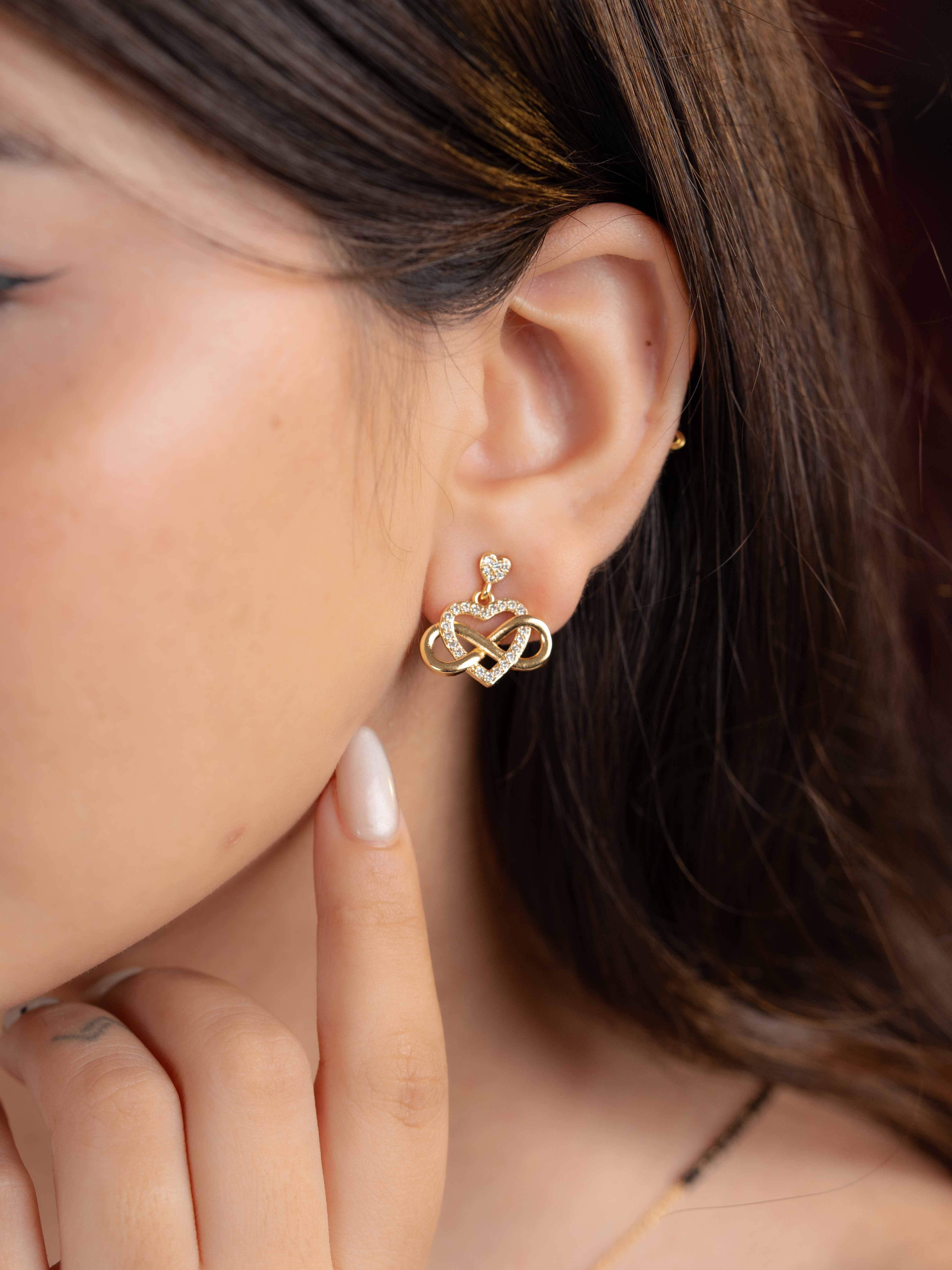 Infinity Mangalsutra with Earrings