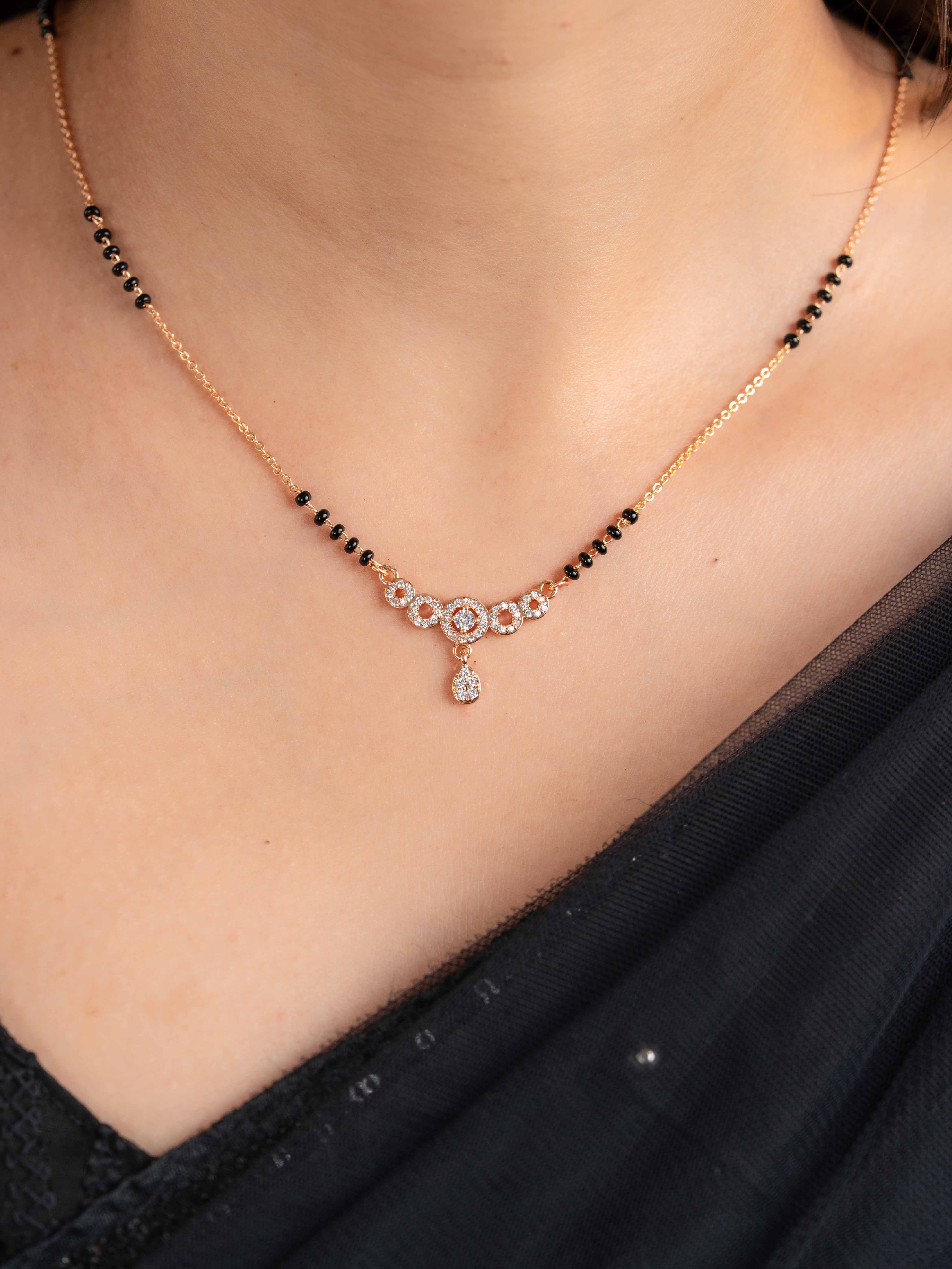Rihanna Mangalsutra with Earrings