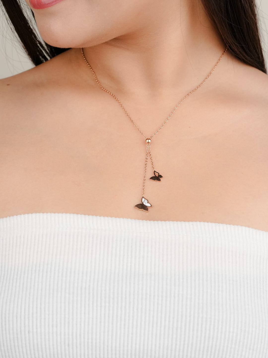 Painted Lady Butterfly Necklace