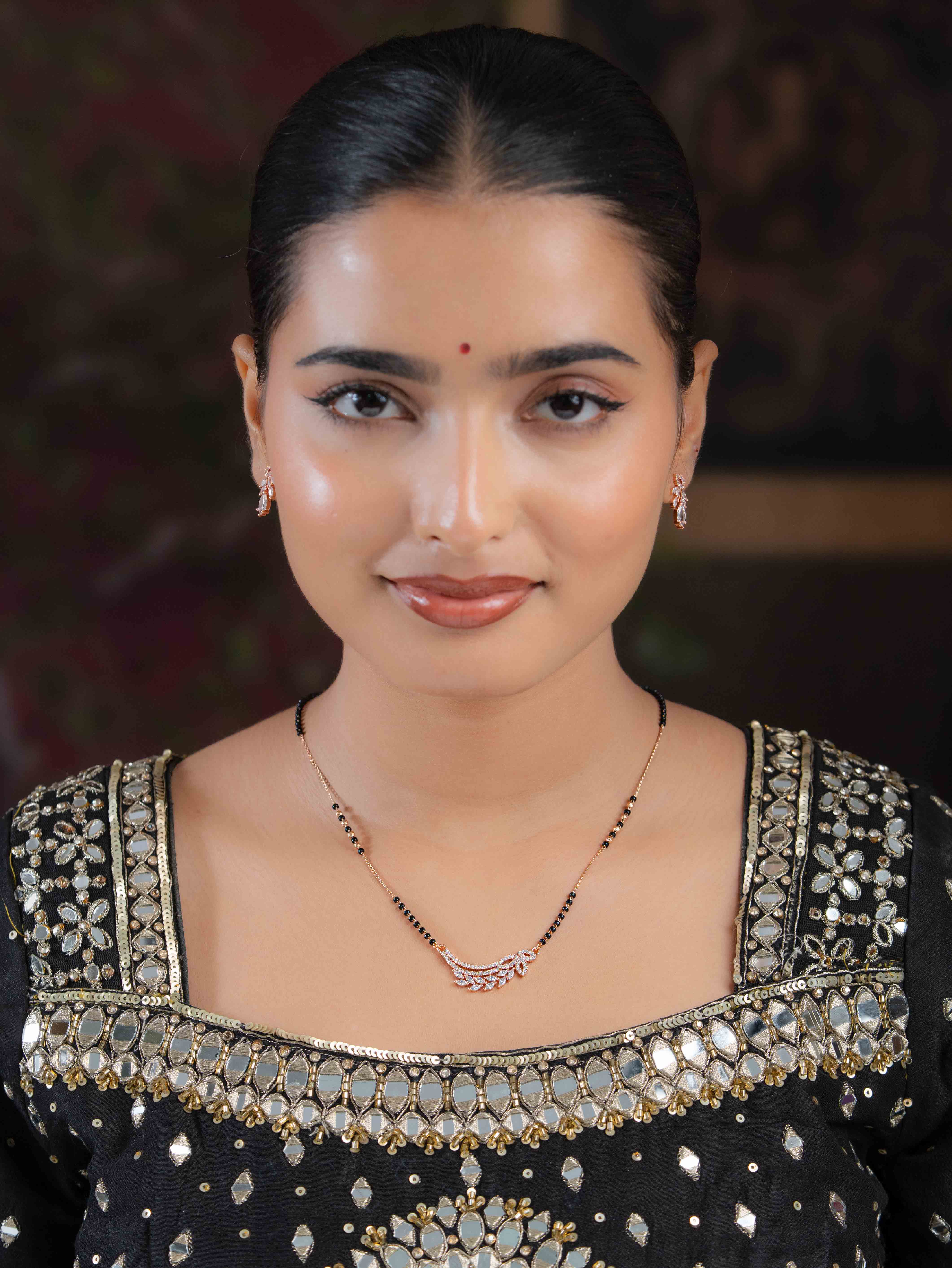 Ritvi Mangalsutra with Earrings