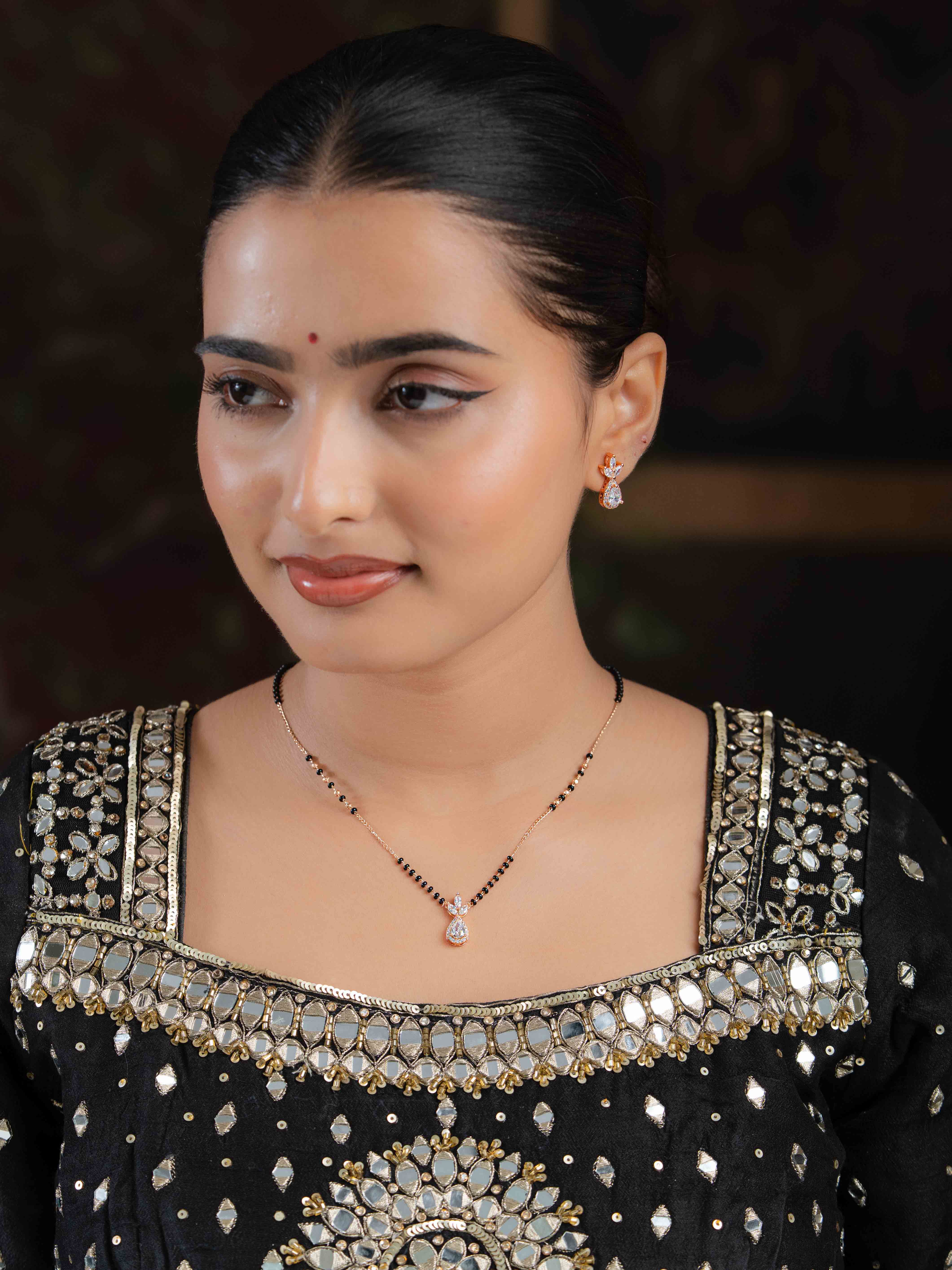 Ahira Mangalsutra with Earrings