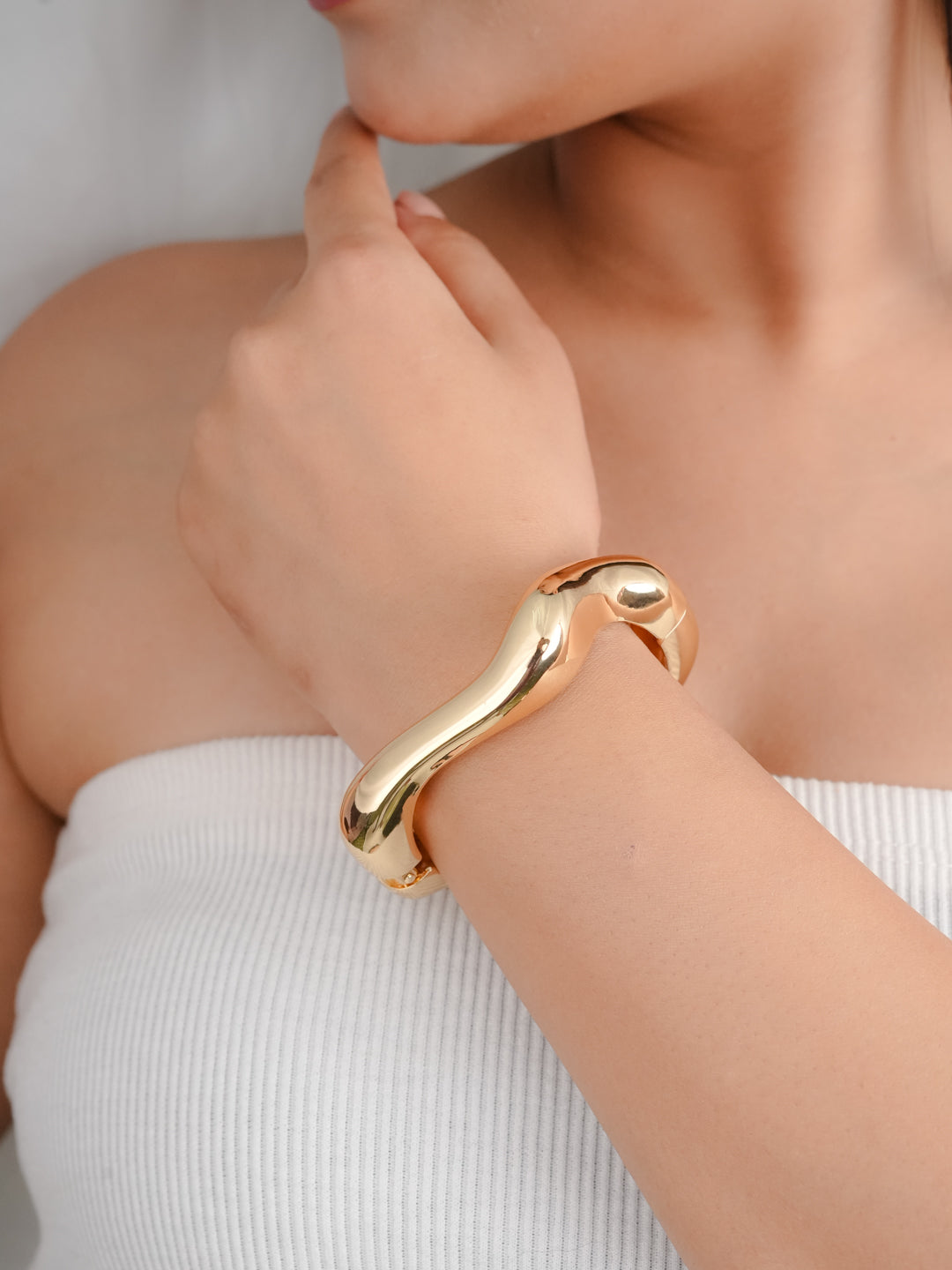 Arcadia Gold Bracelet.  (18K Gold Plated)