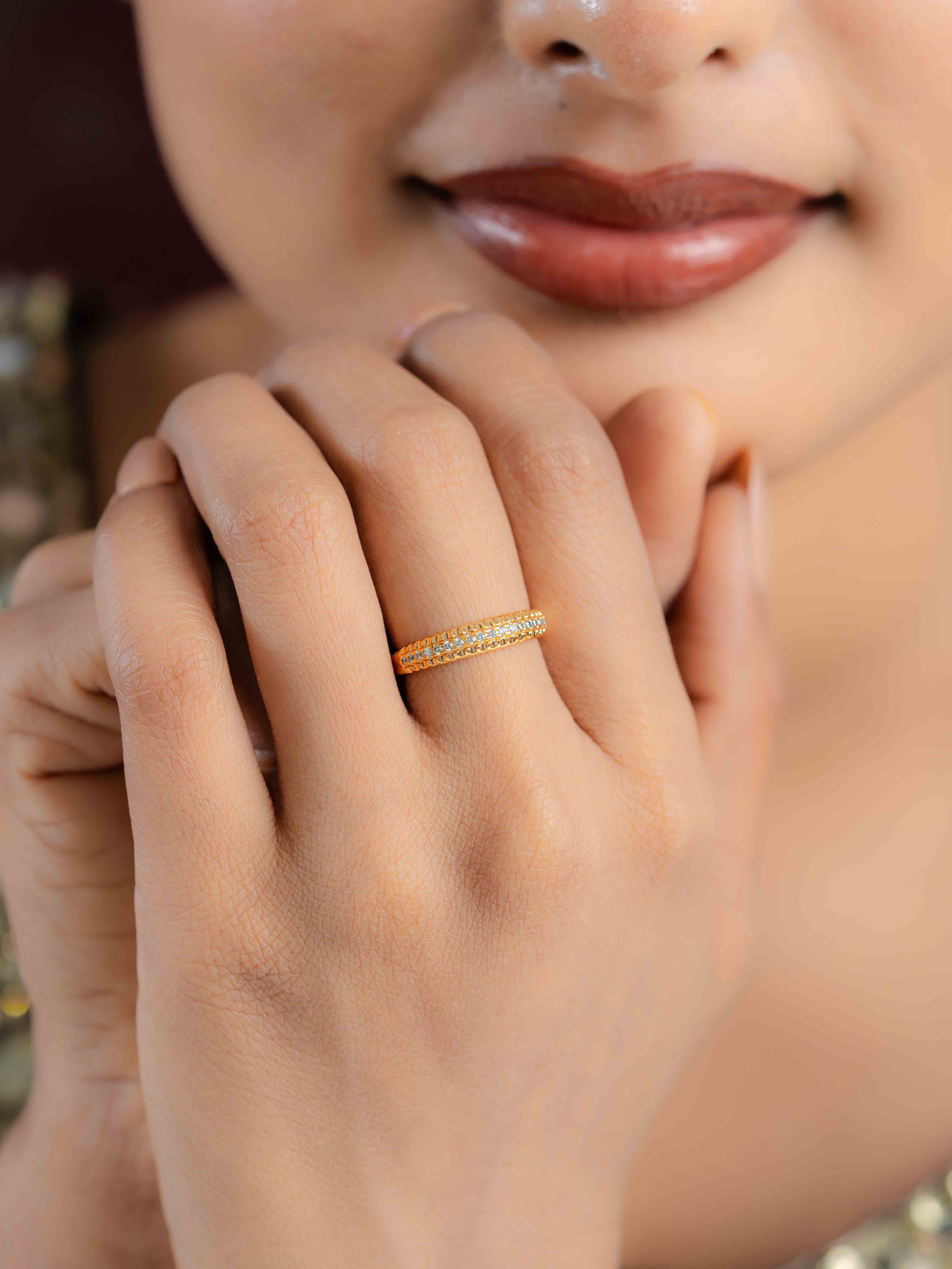 Amber Adjustable Ring