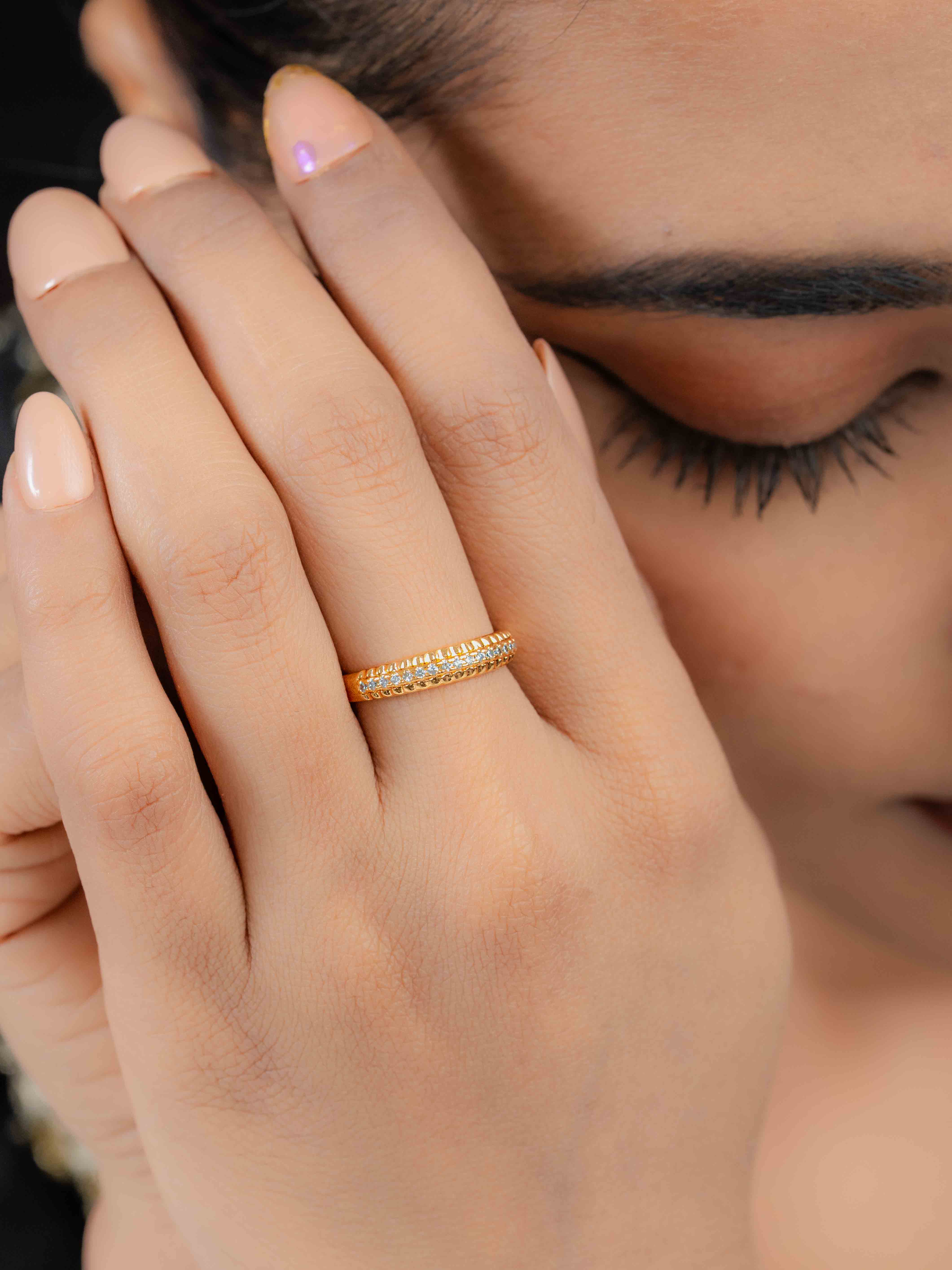 Amber Adjustable Ring