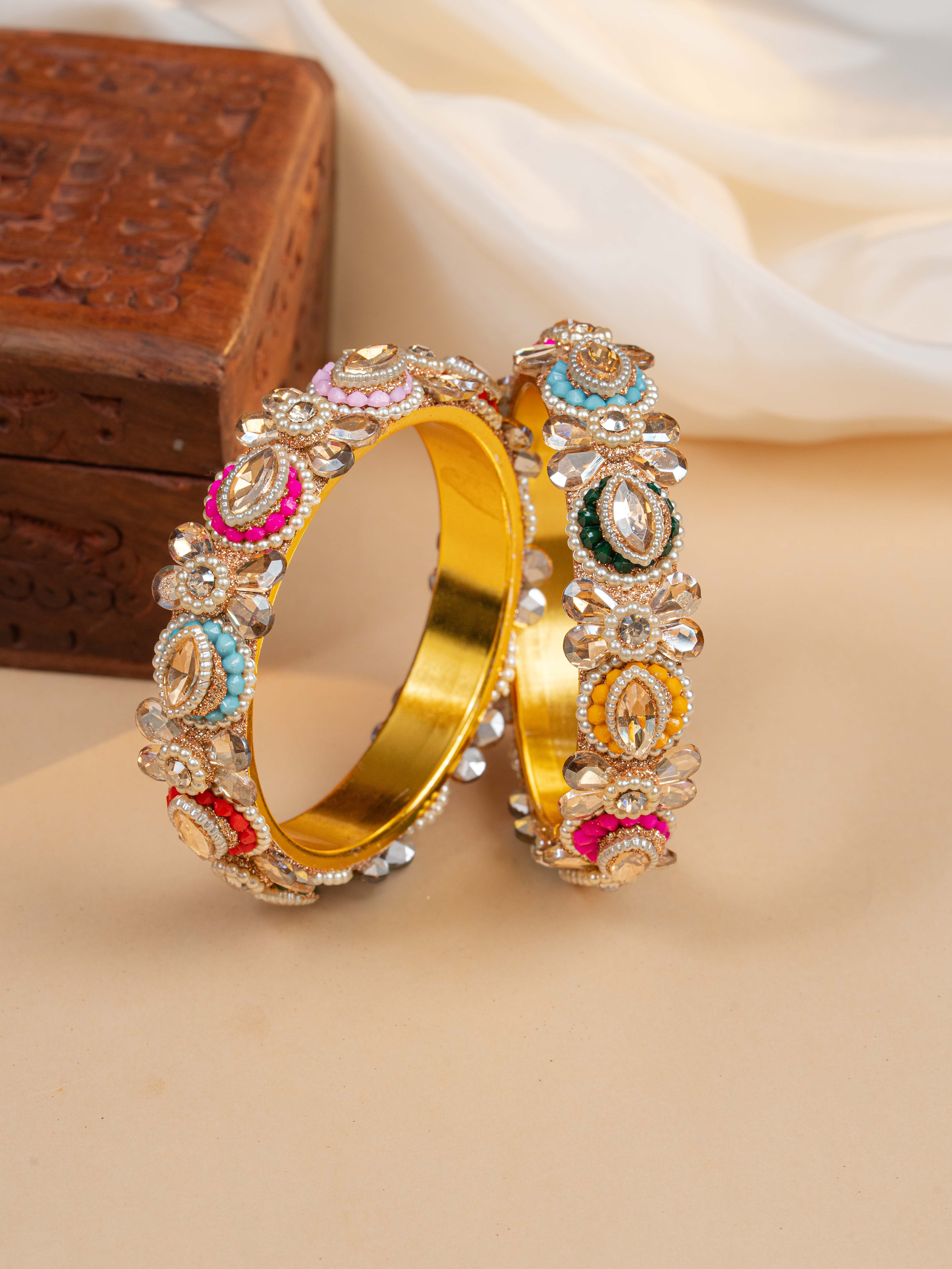 Phoolrani Festive Bangles ( Set Of 2)