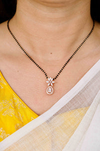 Ahana full black  beads Mangalsutra