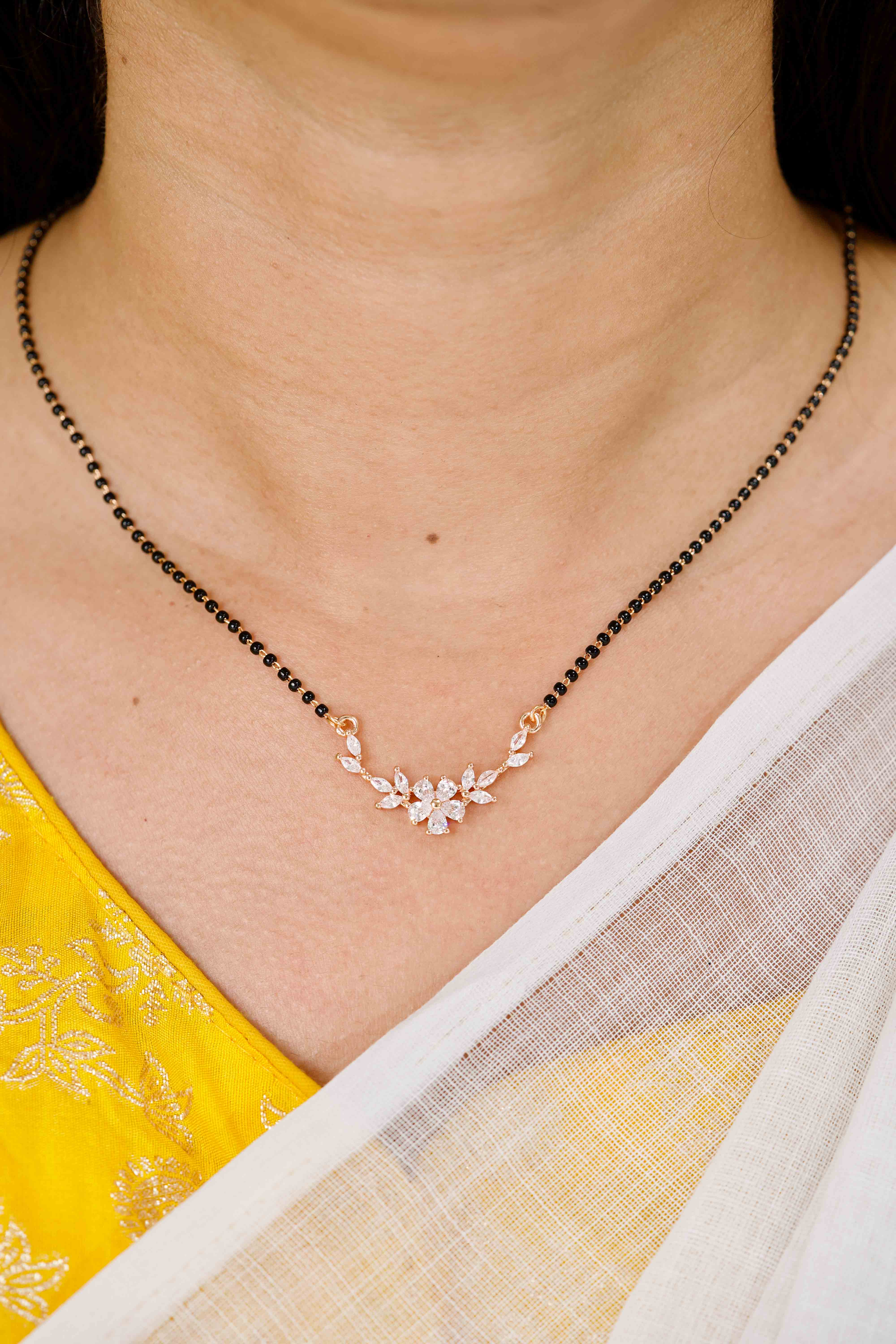Mahira Full Black Beads Mangalsutra