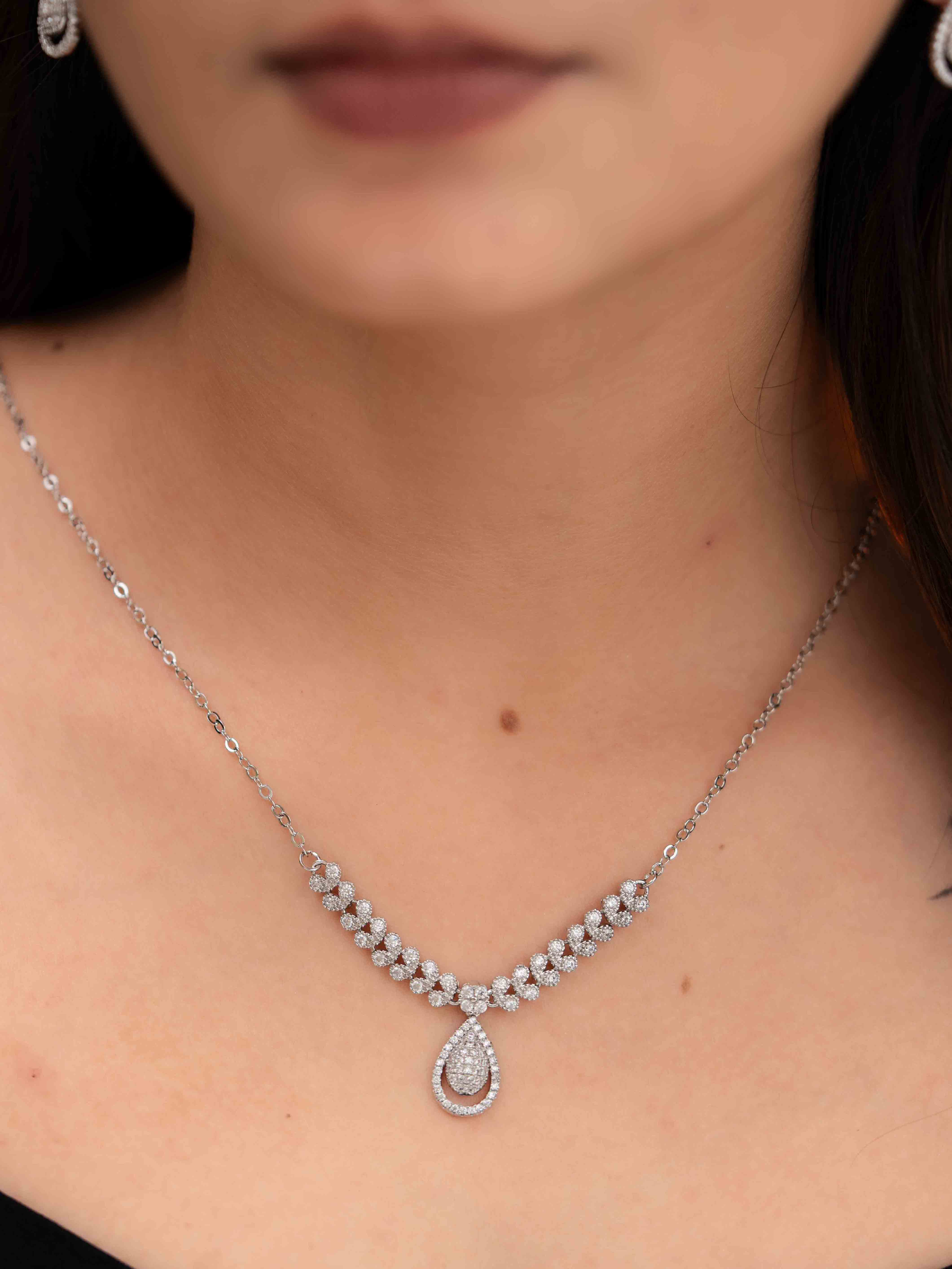 Maya Silver Necklace Set