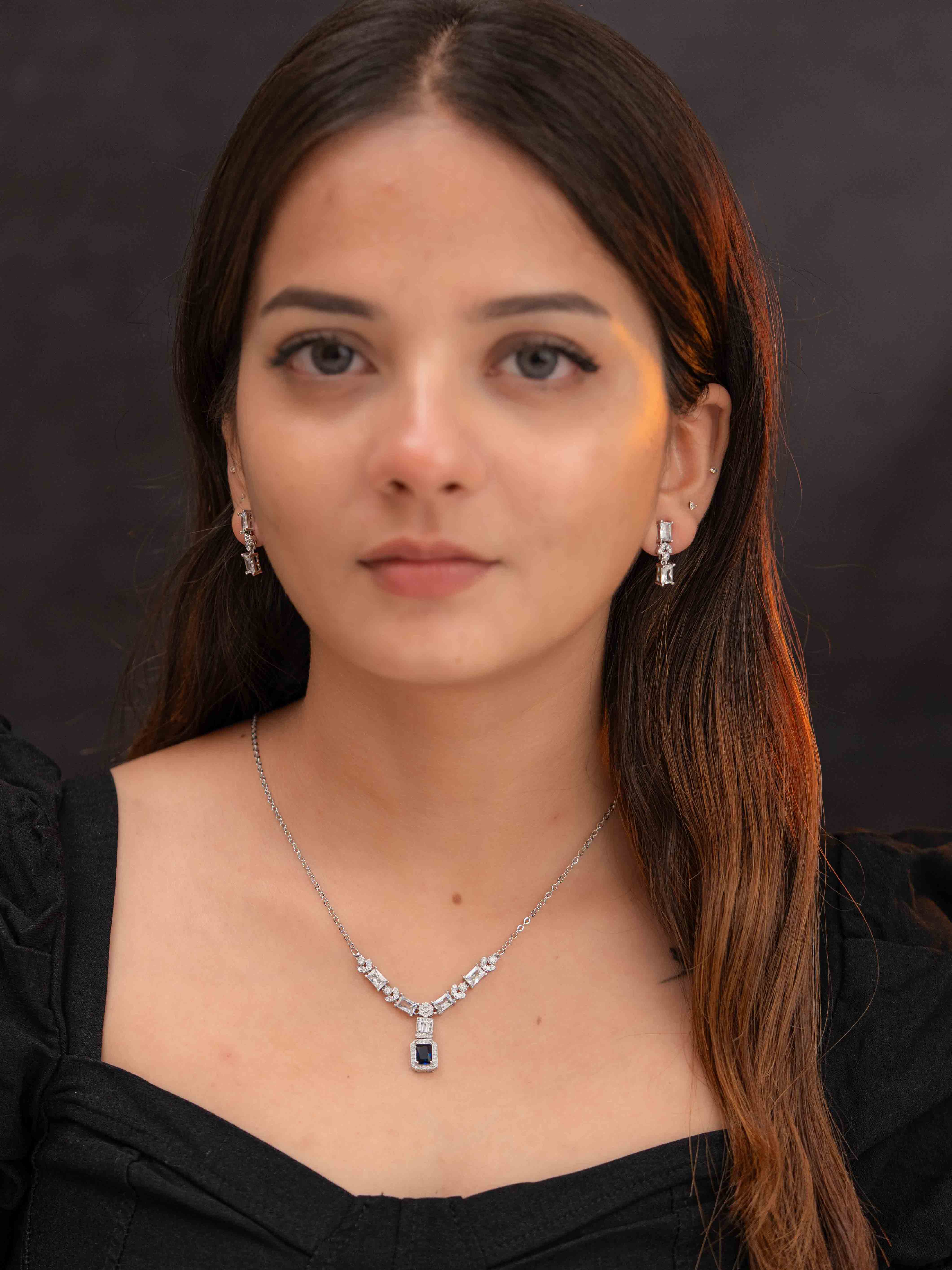 Asha Silver Necklace Set