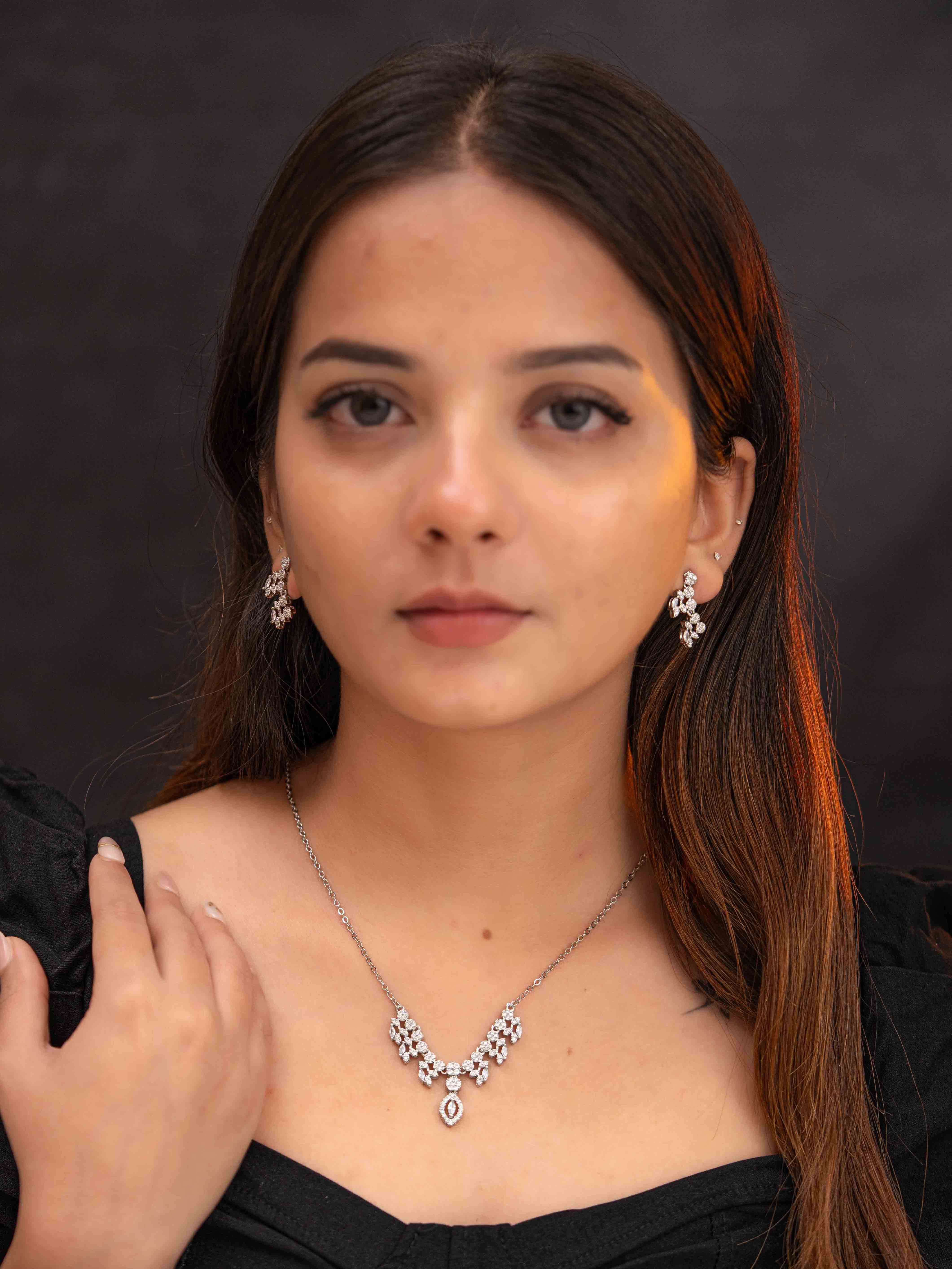 Ojasvi Silver Necklace Set