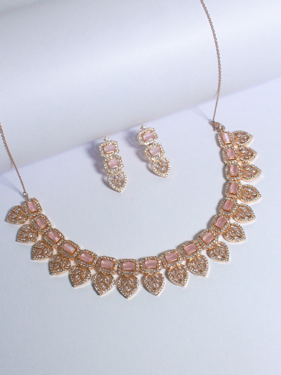 Pink Champagne Necklace - Zerakijewels