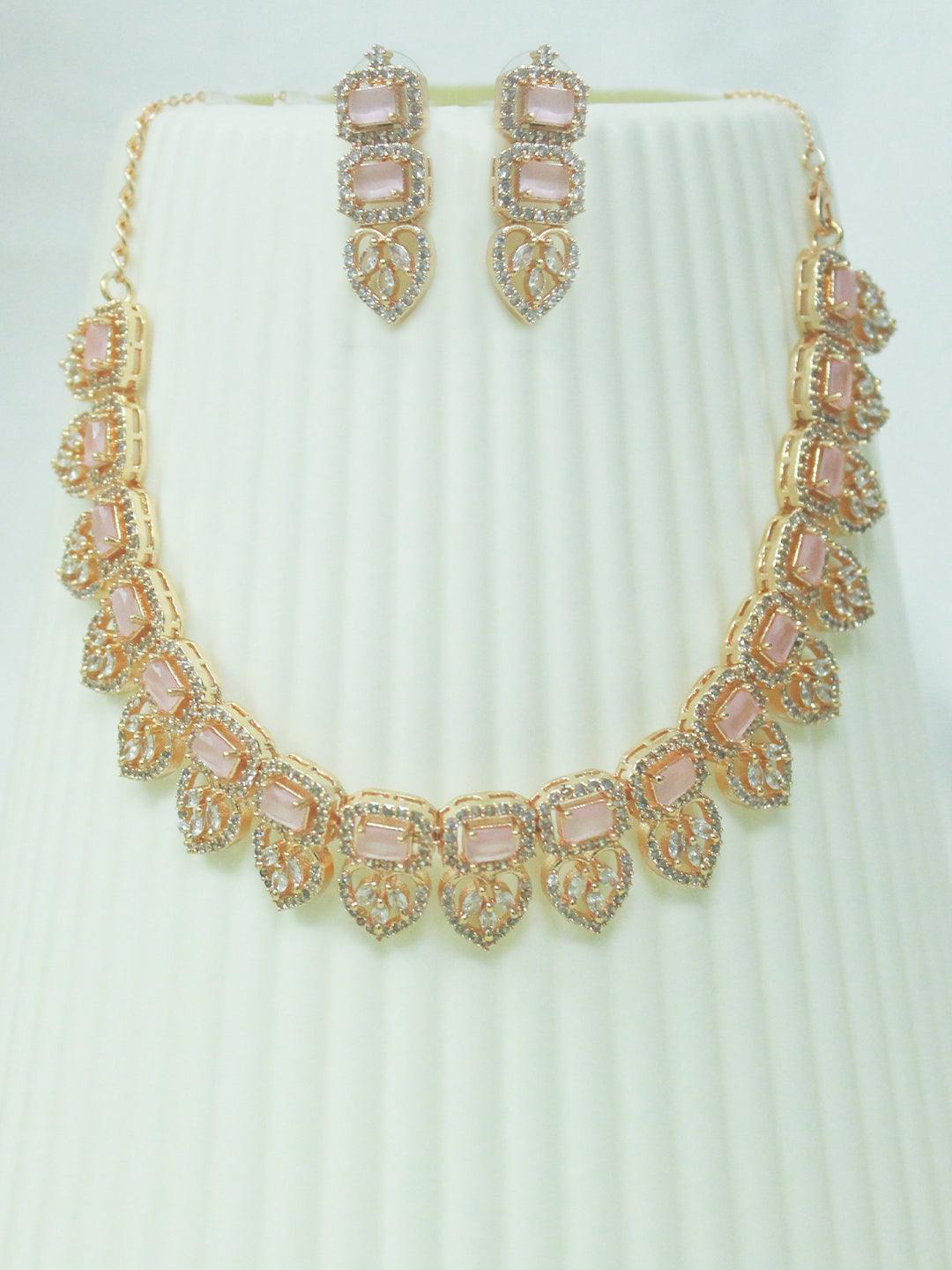 Pink Champagne Necklace - Zerakijewels