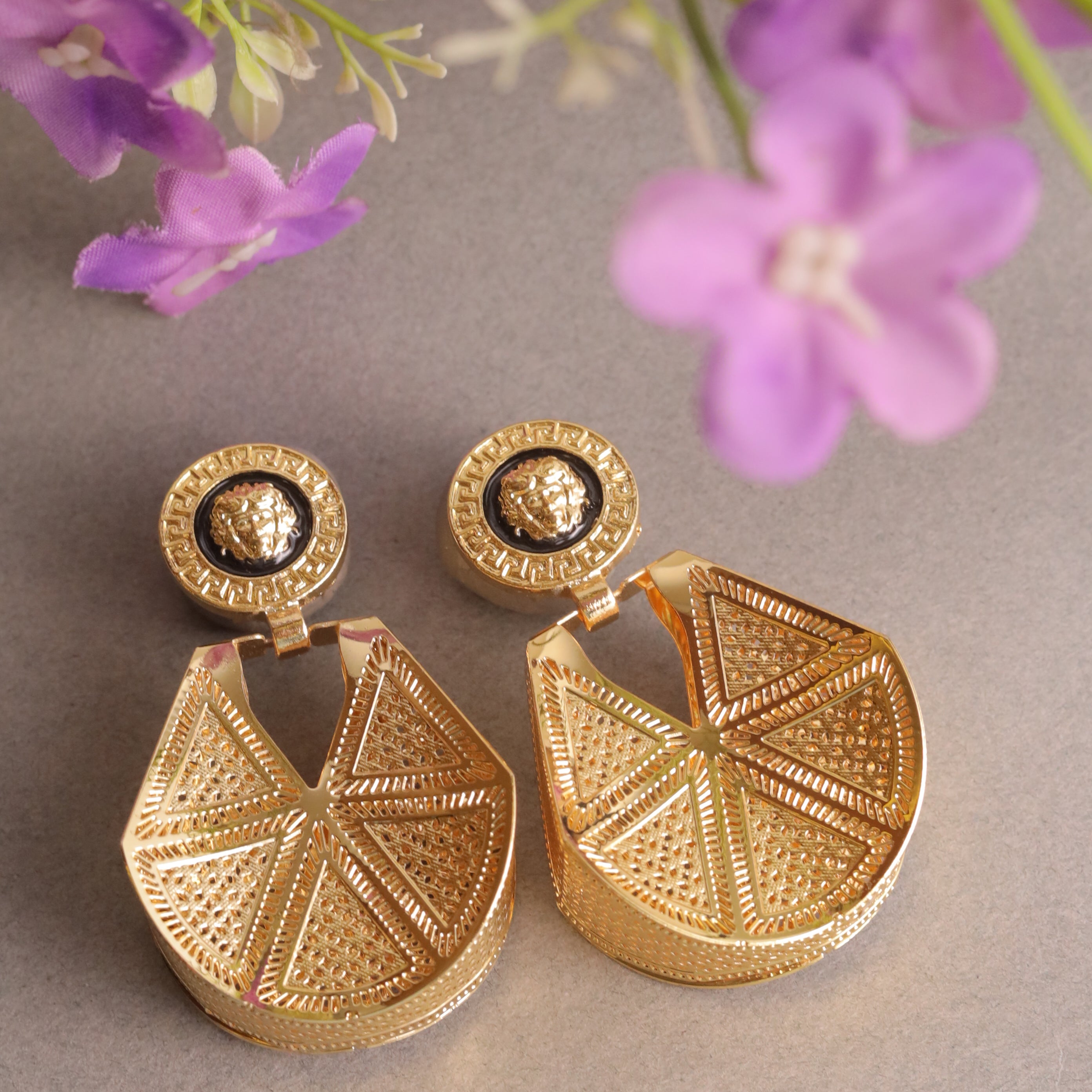 Sheczzar Gold Plated Earrings