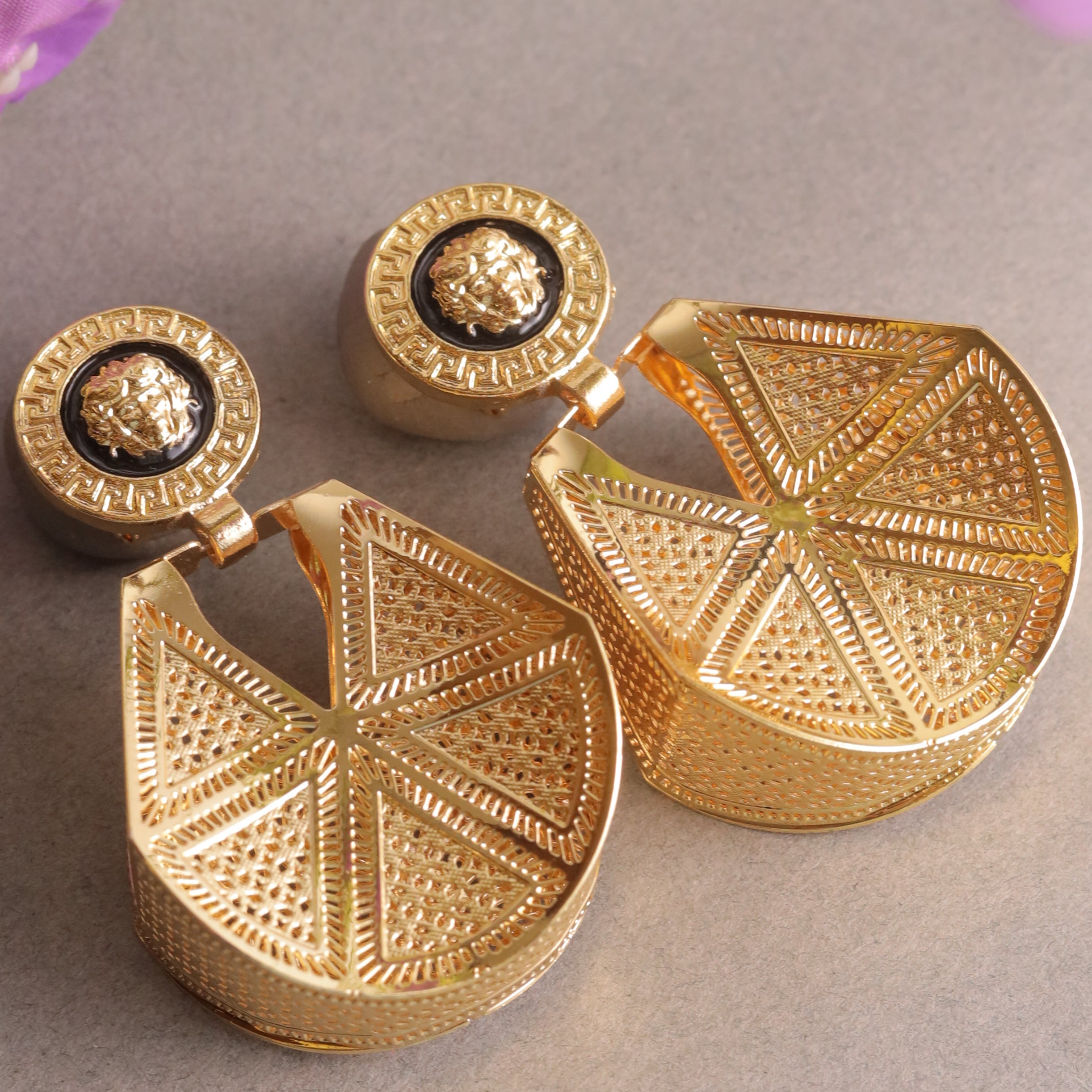 Sheczzar Gold Plated Earrings